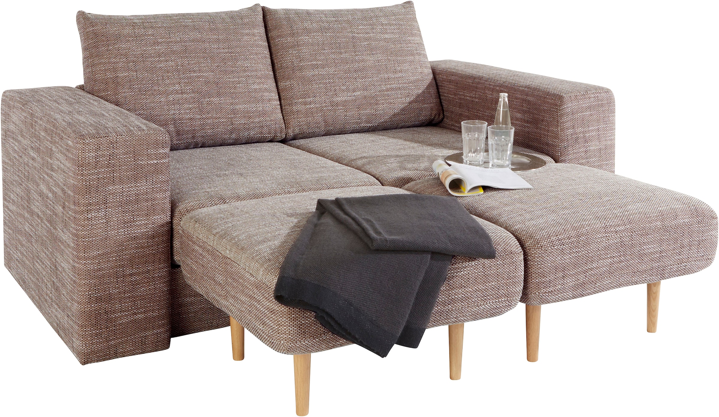 LOOKS by Wolfgang Joop 2,5-Sitzer »Looksv«, Verwandlungssofa: aus Sofa wird Sofa mit 2 Hockern