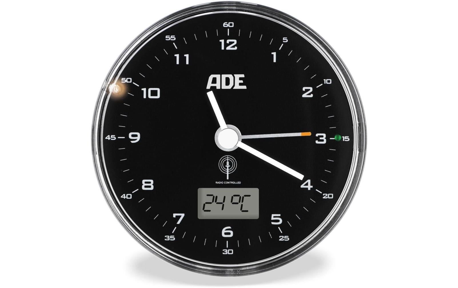 ADE Funkwecker »45299 x 4 cm Schwarz«