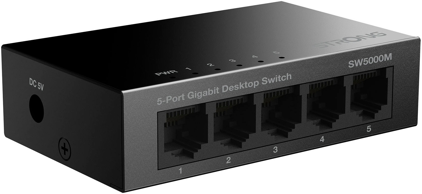 Strong Netzwerk-Switch »5-Port Gigabit Switch 10/100/1000 Mbit/s, Metallgehäuse«