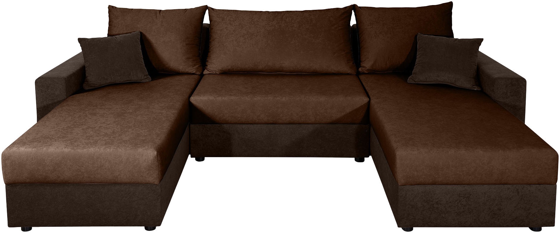COLLECTION AB Wohnlandschaft "Pico U-Form, B: 252 cm" Schlaffunktion, Bettkasten & 2 Zierkissen