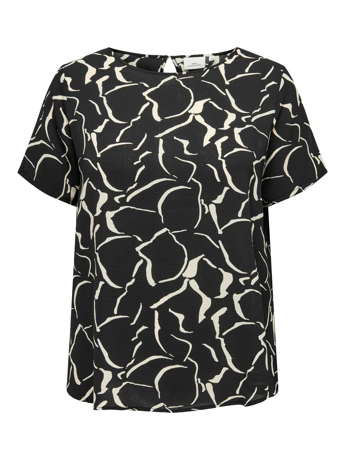 ONLY CARMAKOMA Shirtbluse »CARVICA SS TOP WVN NOOS«