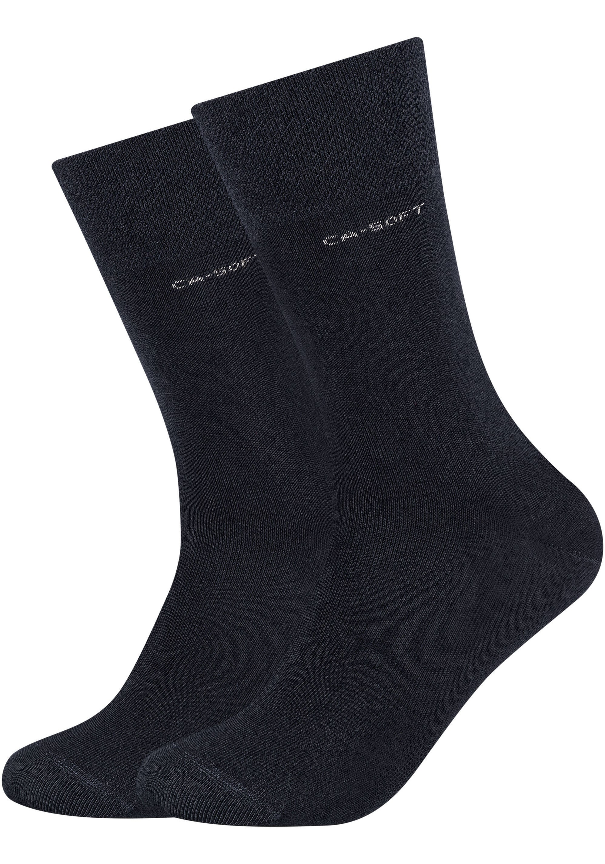 Camano Langsocken »ca-soft«, (4er Pack), mit dezentem Logodruck