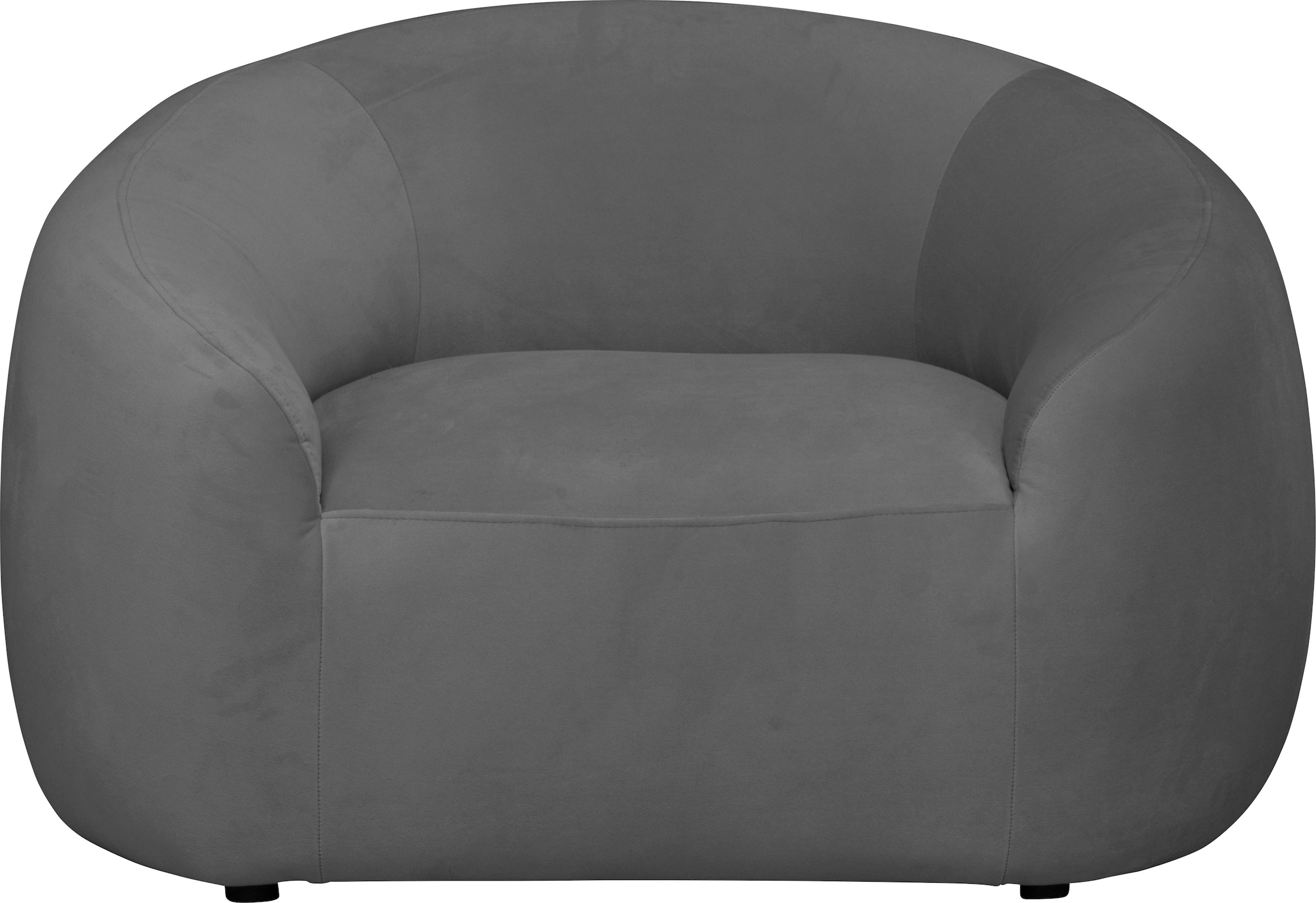 LeGer Home by Lena Gercke Sessel »YANI Relaxsessel, Loungesessel, Masse B/T/H: 127/96/76 cm«, organische Form, mit Wellenunterfederung, auch in Bouclé