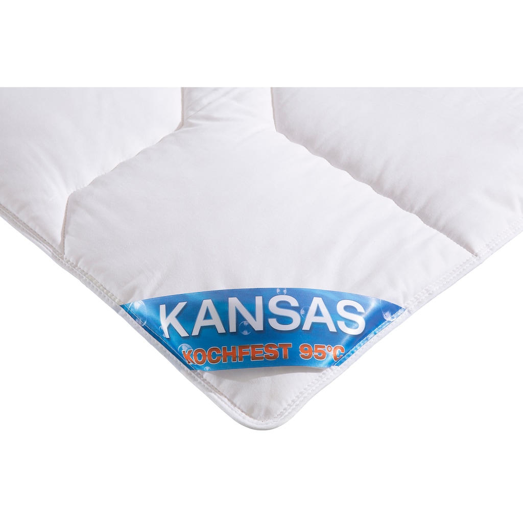 f.a.n. Schlafkomfort Baumwollbettdecke »Kansas, Bettdecken für Sommer und Winter, Decke«, normal, Füllung 100% Baumwolle, Bezug 100% Baumwolle, (1 St.)