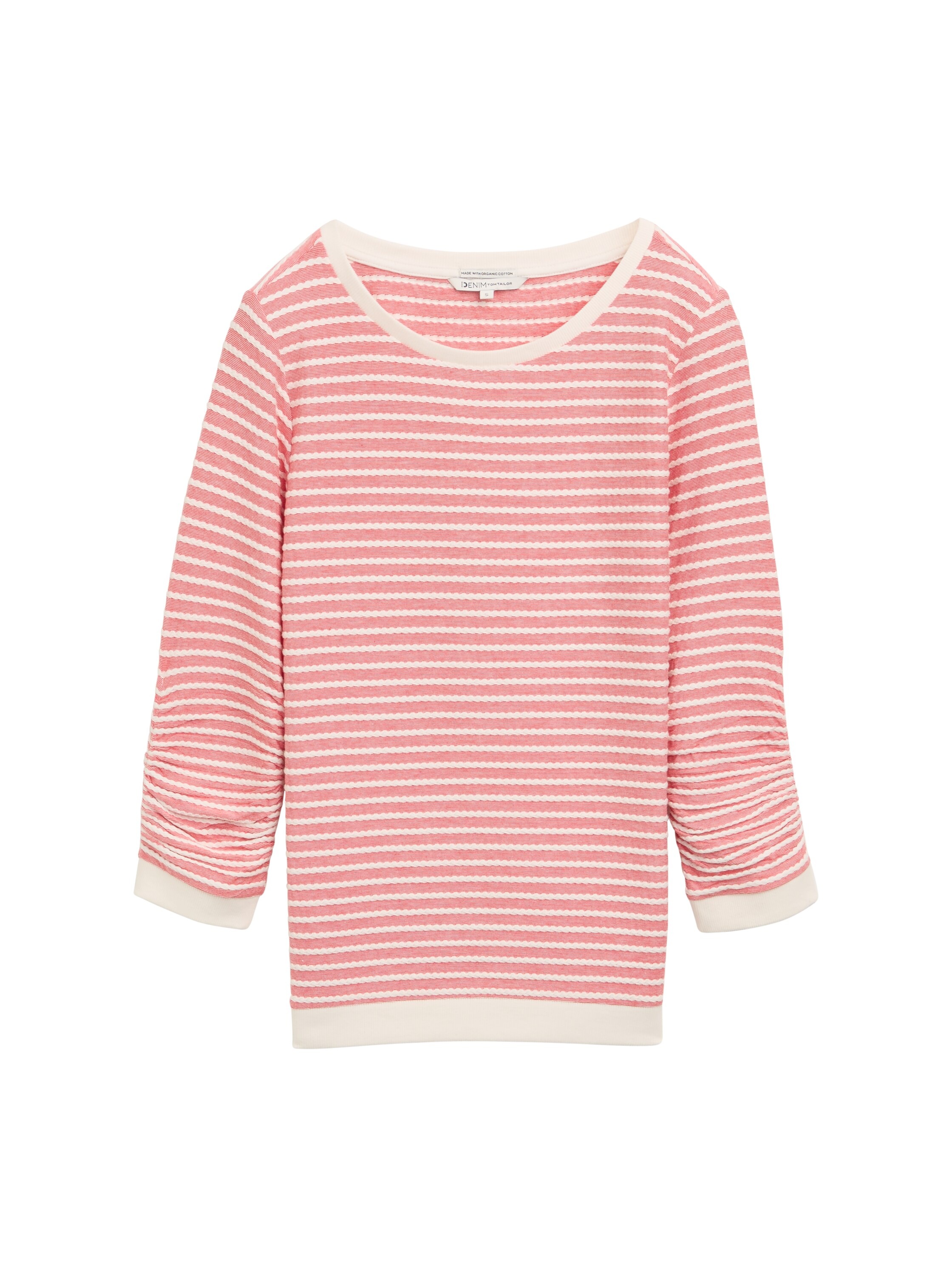 TOM TAILOR Denim Sweatshirt, mit gestreifter Optik