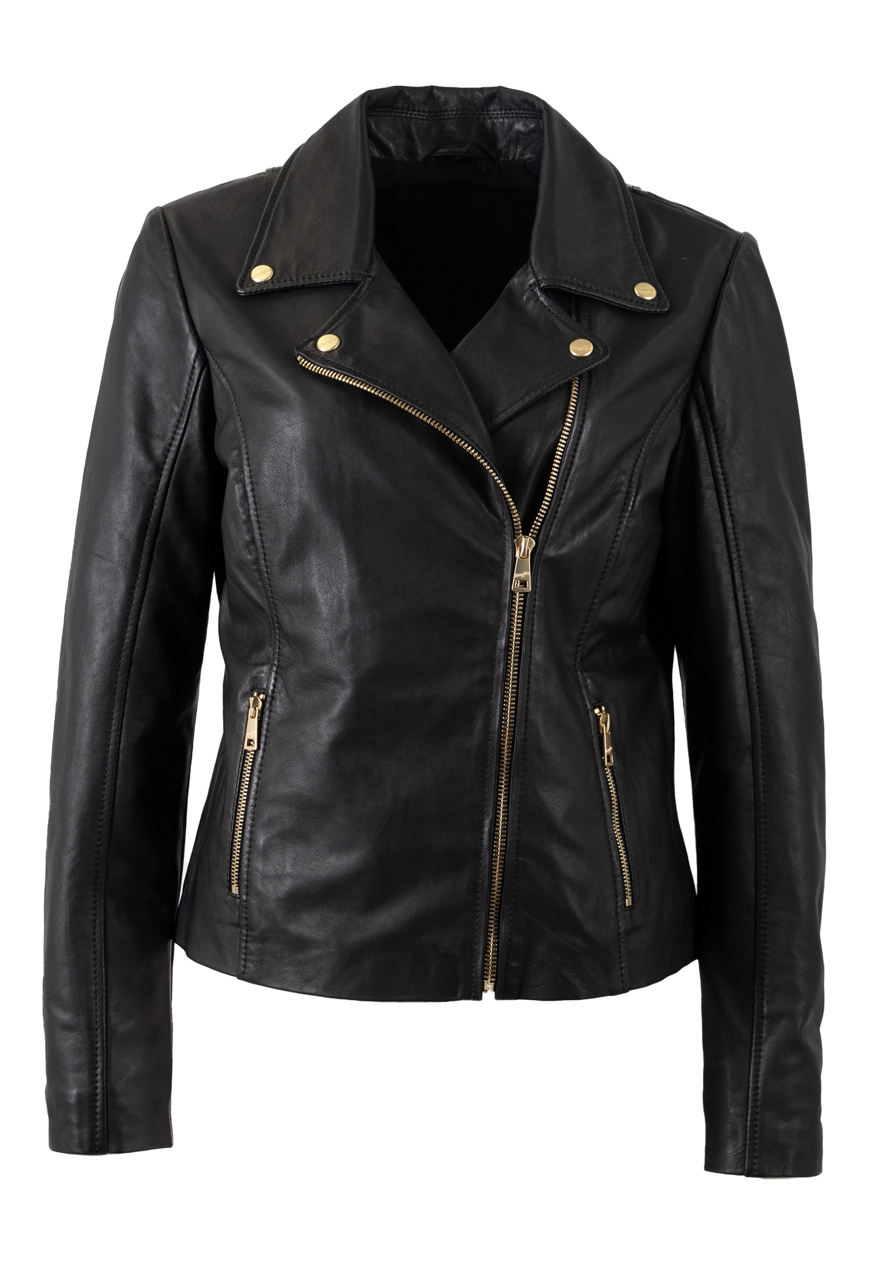 Mauritius Lederjacke »MWFylli«, mit Knopfdetails, Reverskragen