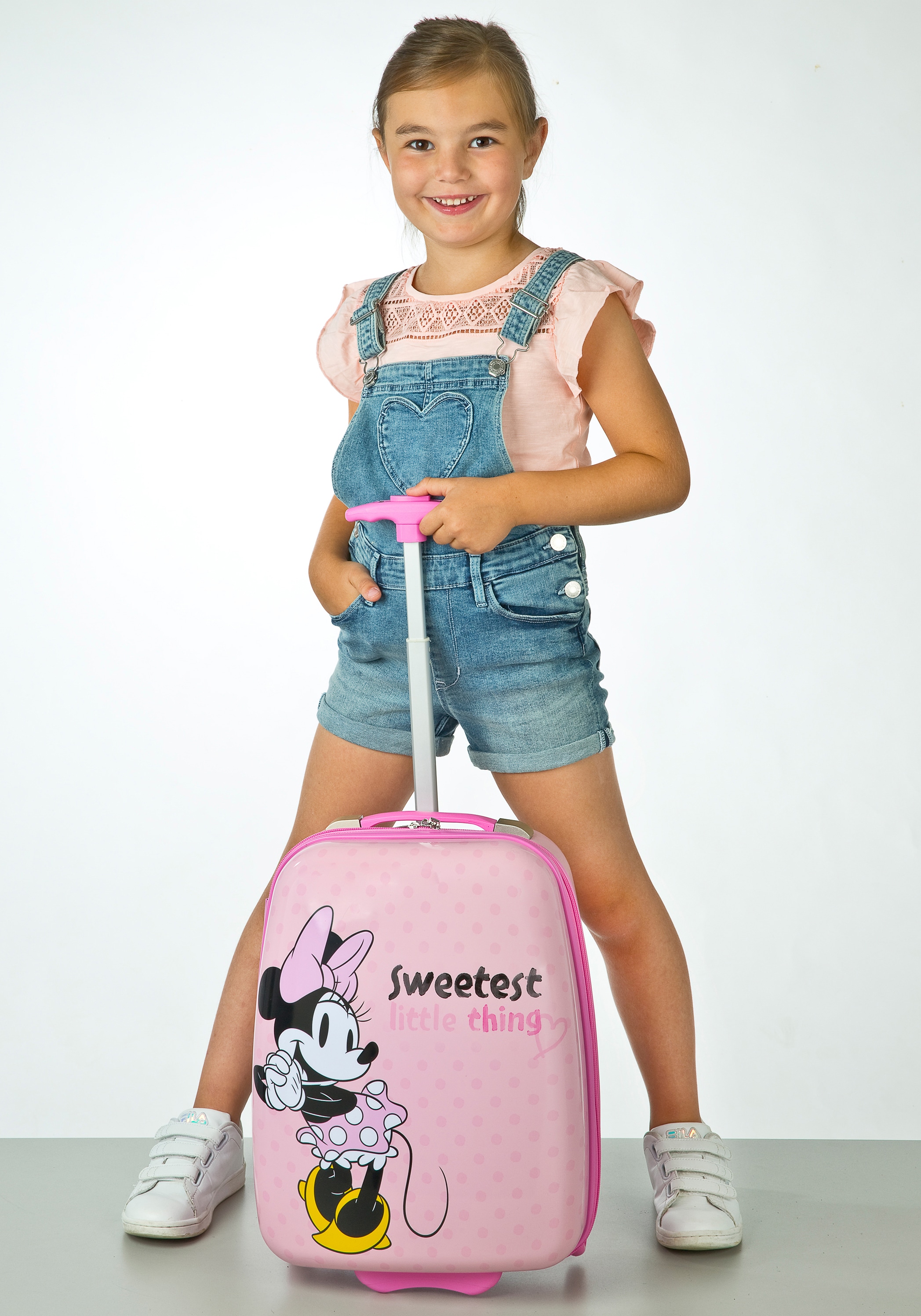 UNDERCOVER Kinderkoffer »Minnie Mouse, 44 cm«, 2 Rollen, mit Teleskopstange