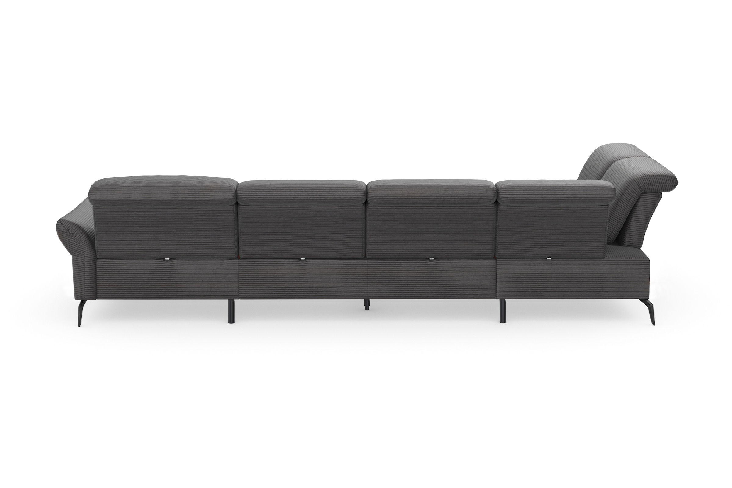 INOSIGN Wohnlandschaft »Coco U-Form«, Sitztiefen-, Arm- und Kopfteilverstellung, Cord-Bezug, Fusshöhe 15 cm