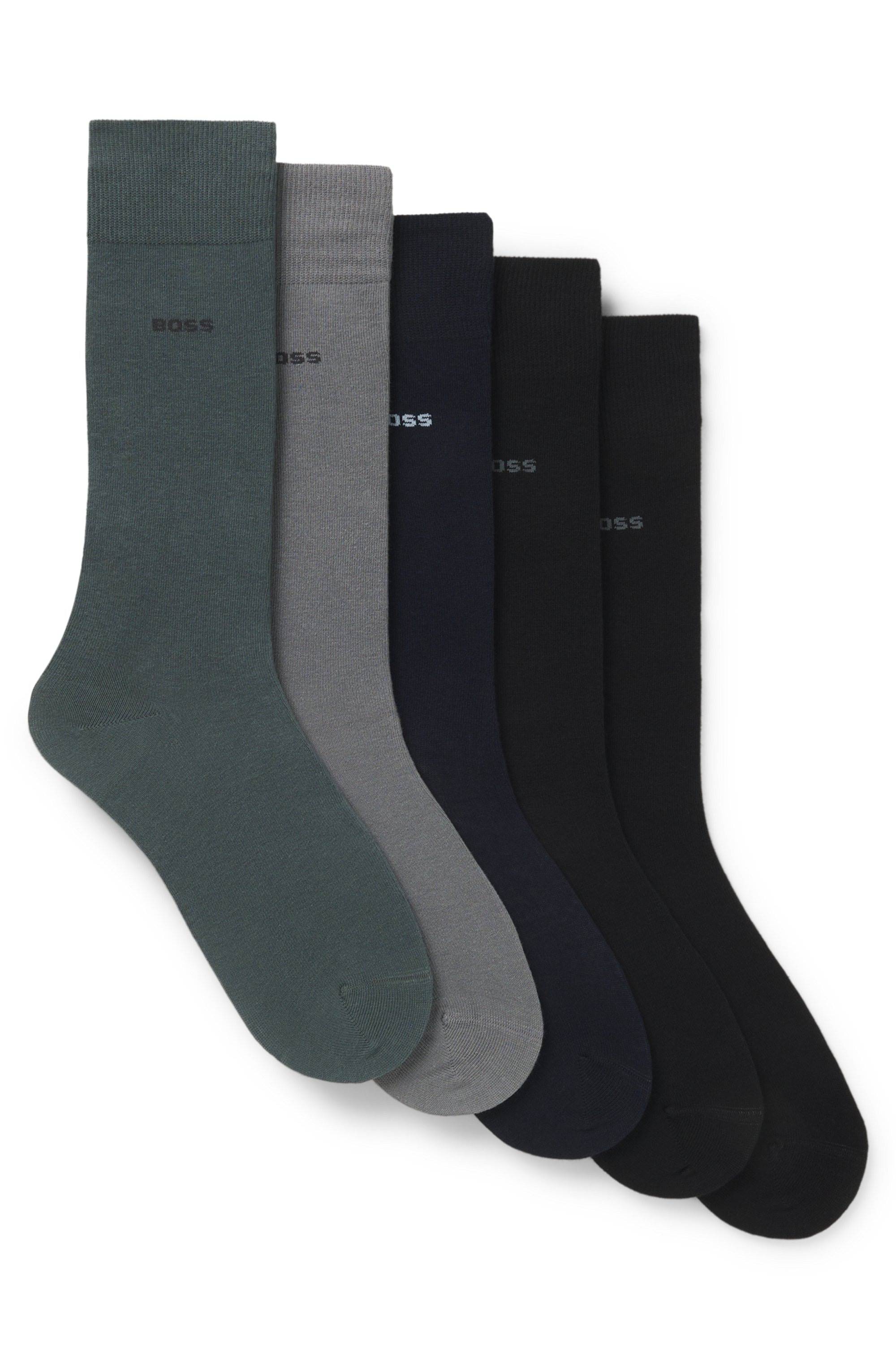 BOSS Socken »5P Uni Color CC« 5 Paar tlg. in klassischer Unifarbe