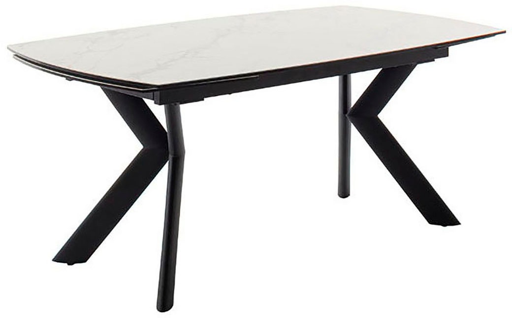 MCA furniture Esstisch »OSSANA Vierfusstisch 180-260 cm«, (Einzelstück), Keramik,Metall,Stirnauszug,ausziehbar,Tischplatte 13 mm,8-10 Personen
