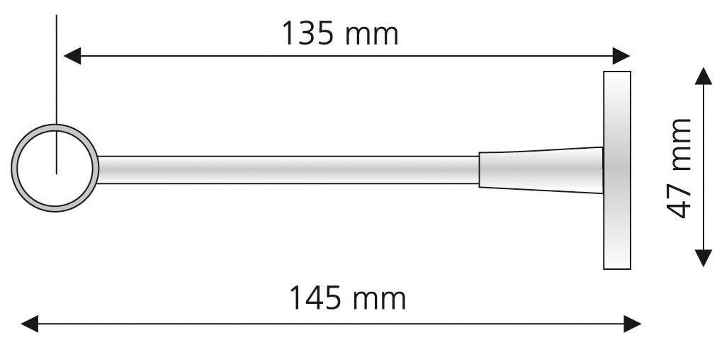 Liedeco Träger, (1 St.), für Gardinenstangen Ø 16 mm