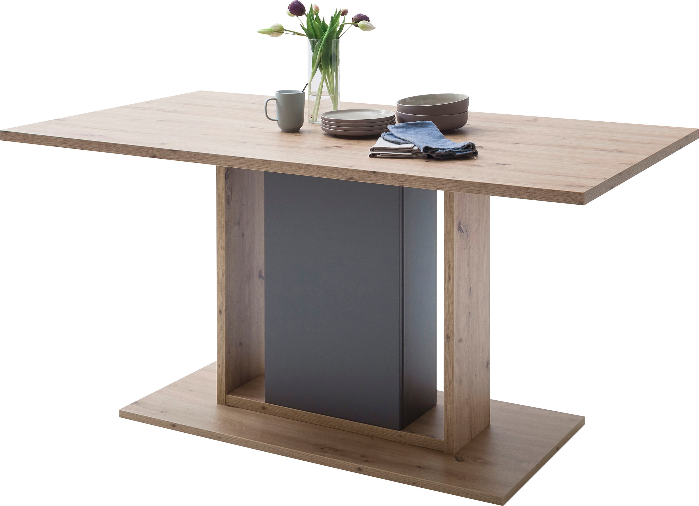 MCA furniture Esstisch »Lizzano«, Landhausstil modern, bis 80 Kg belastbar, Tisch 160 cm breit