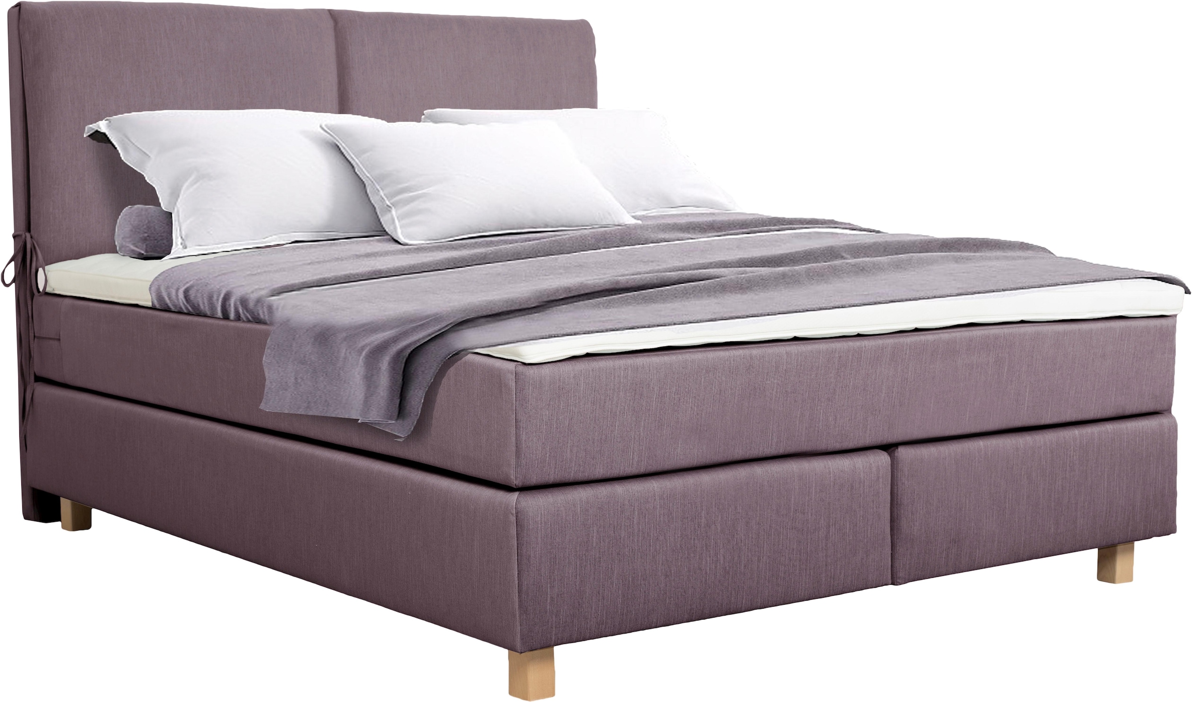 Boxspringbett »Nele«, inkl. Topper im schlichtem Design