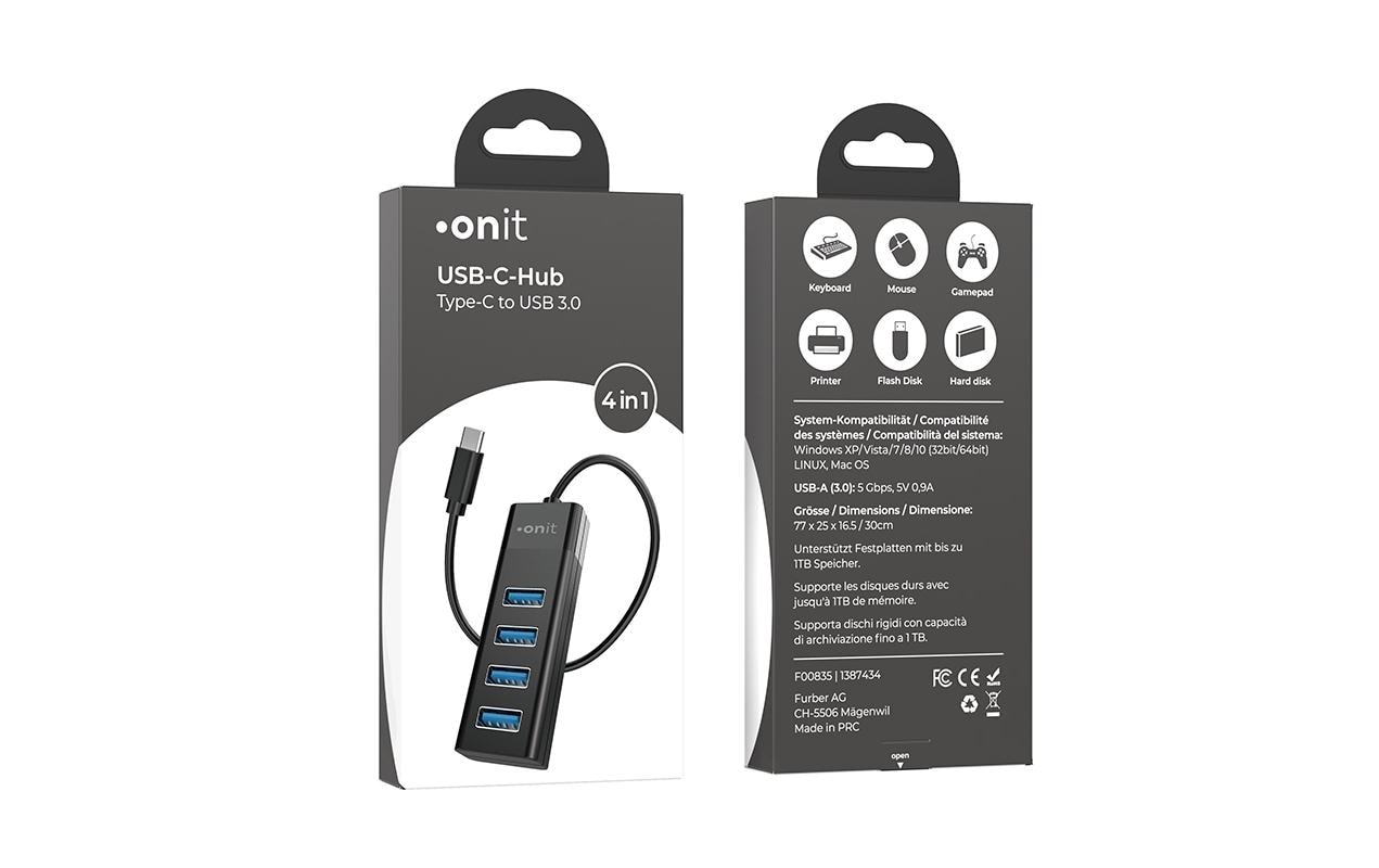 onit USB-Adapter »Type-C USB-Hub«