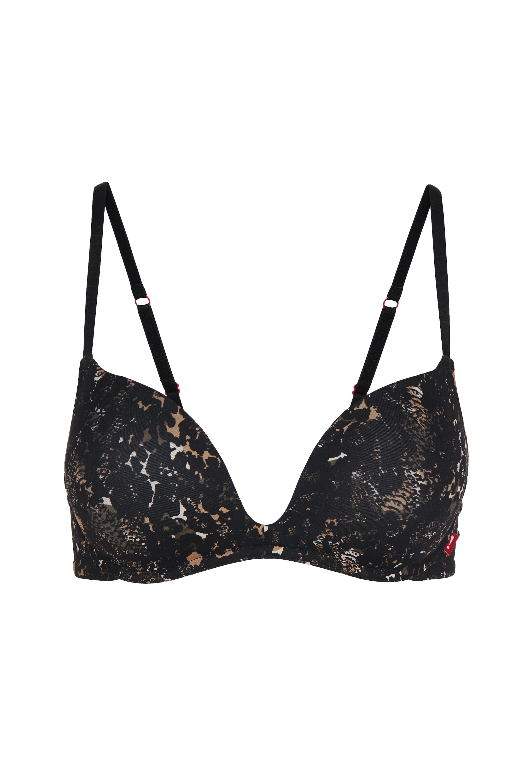 JOOP! Jeans Push-up-BH, Animal-Look, ohne Bügel, Logoträger