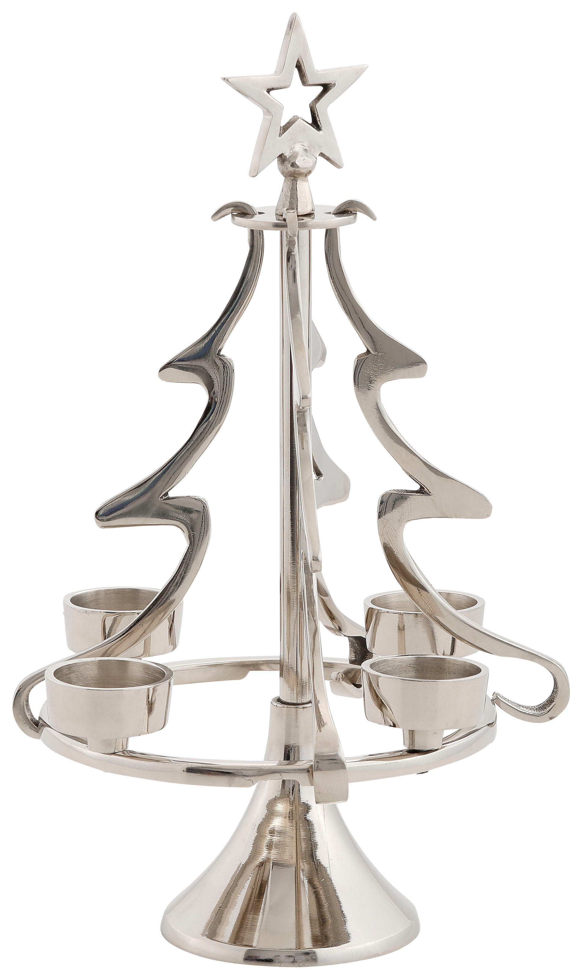 my home Adventsleuchter (1 »Jason, Kerzenhalter online Tannenbaum aus besonderen Aluminium im Design, Weihnachtsdeko«, bestellen St.)