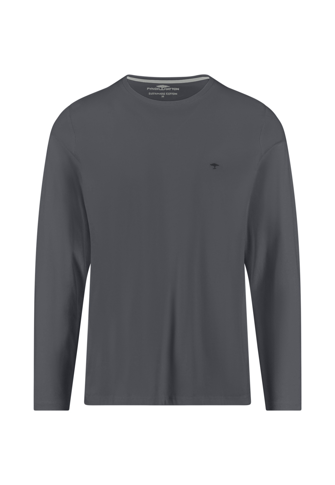FYNCH-HATTON Langarmshirt mit Logo Stickerei