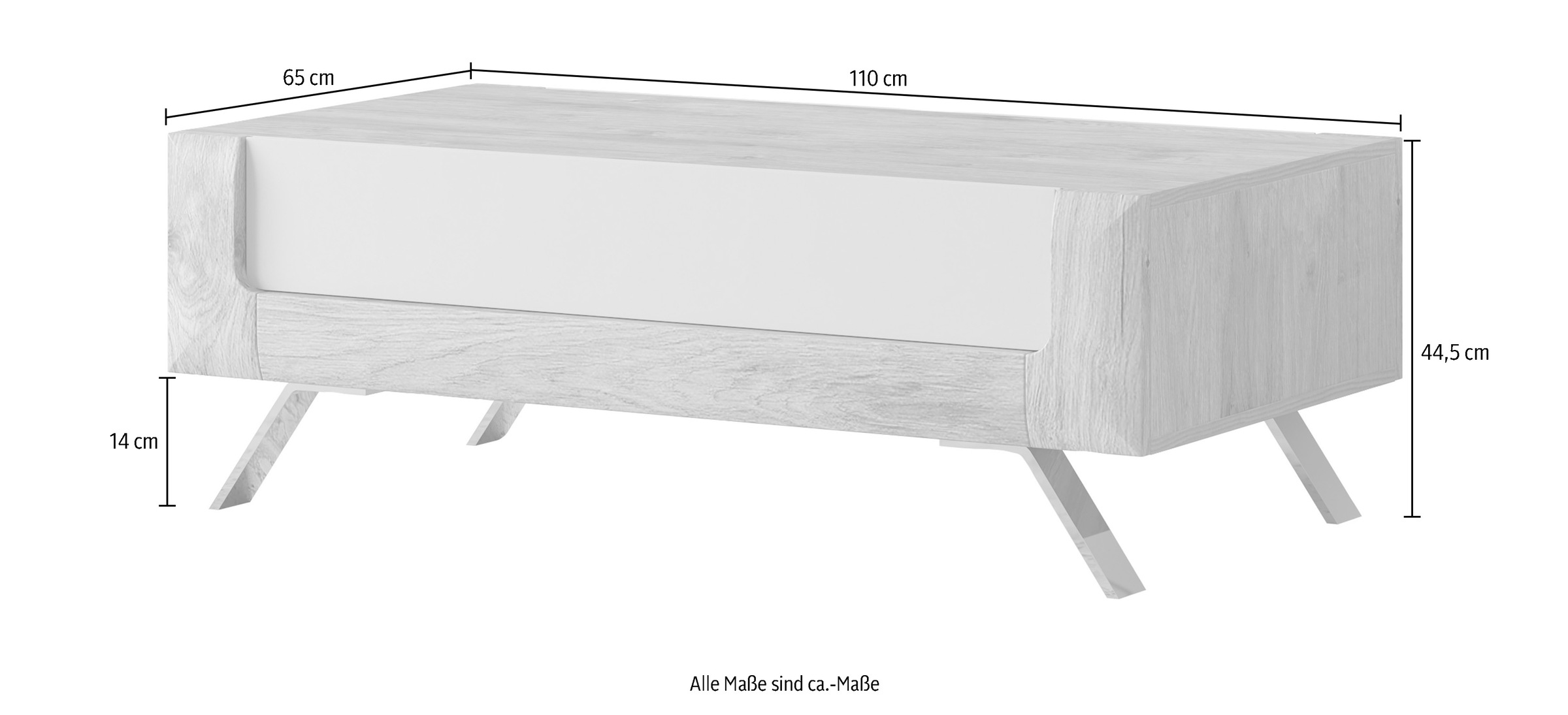 Leonique Couchtisch »Kasai«, (110 x 65 cm)