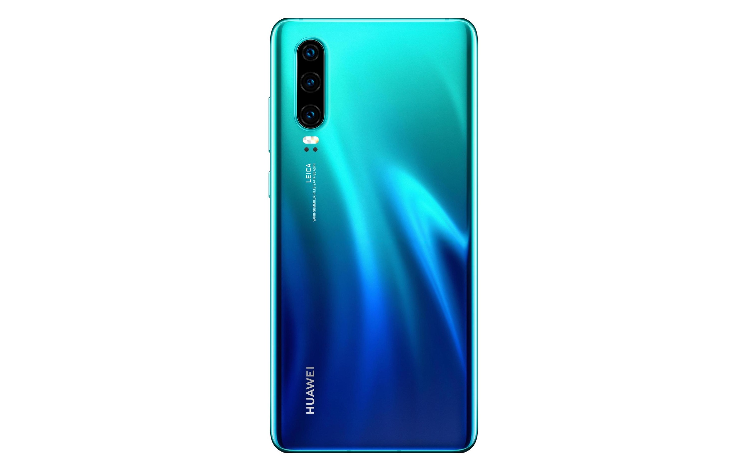 Huawei Smartphone »P30 Aurora Blue«, Aurora Blue/Blau, 15,49 cm/6,1 Zoll, 128 GB Speicherplatz, 40 MP Kamera