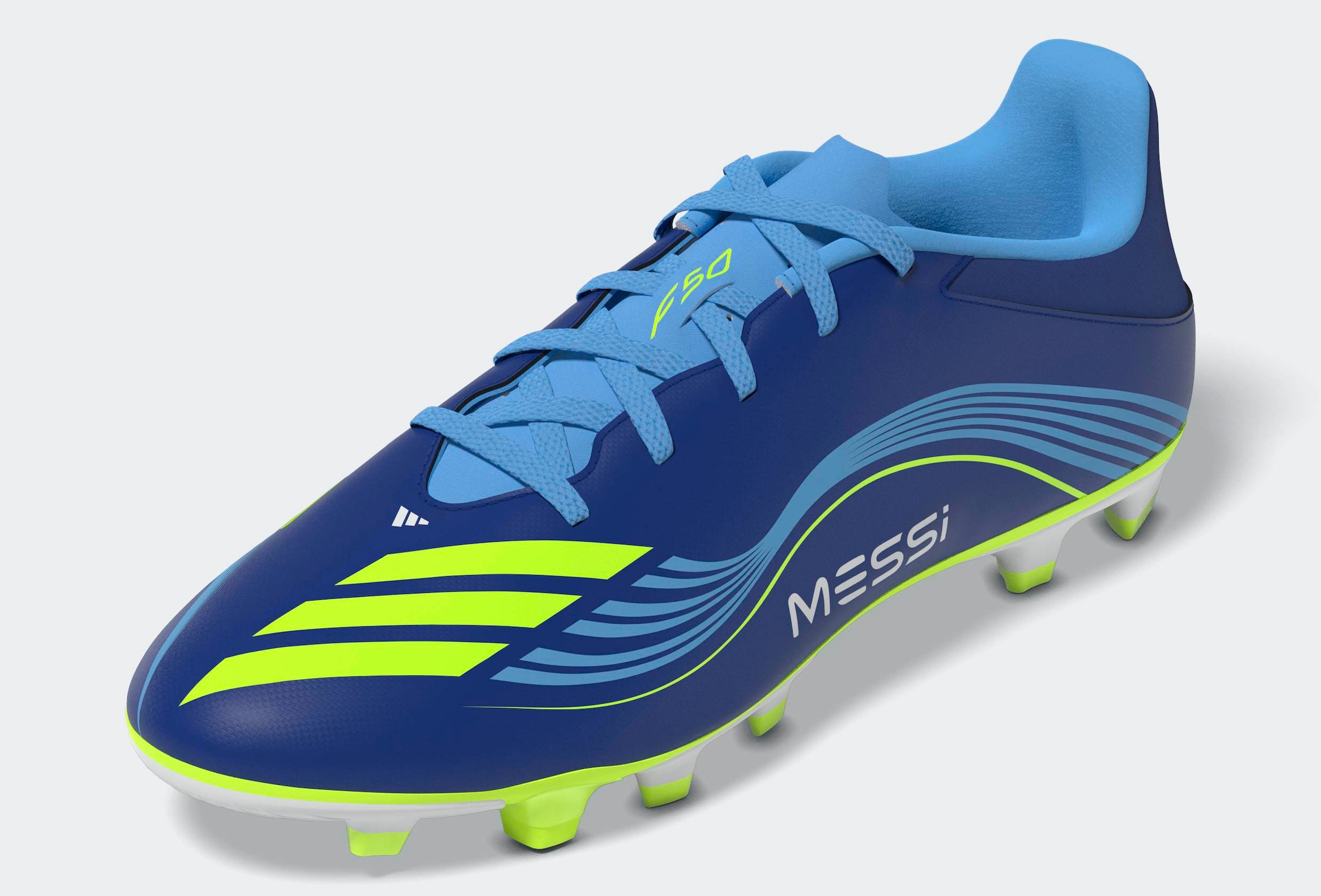 adidas Performance Fussballschuh »F50 MESSI CLUB FÜR HART- UND ASCHENPLÄTZE«, geeignet für Rasen- und Kunstrasenplätze