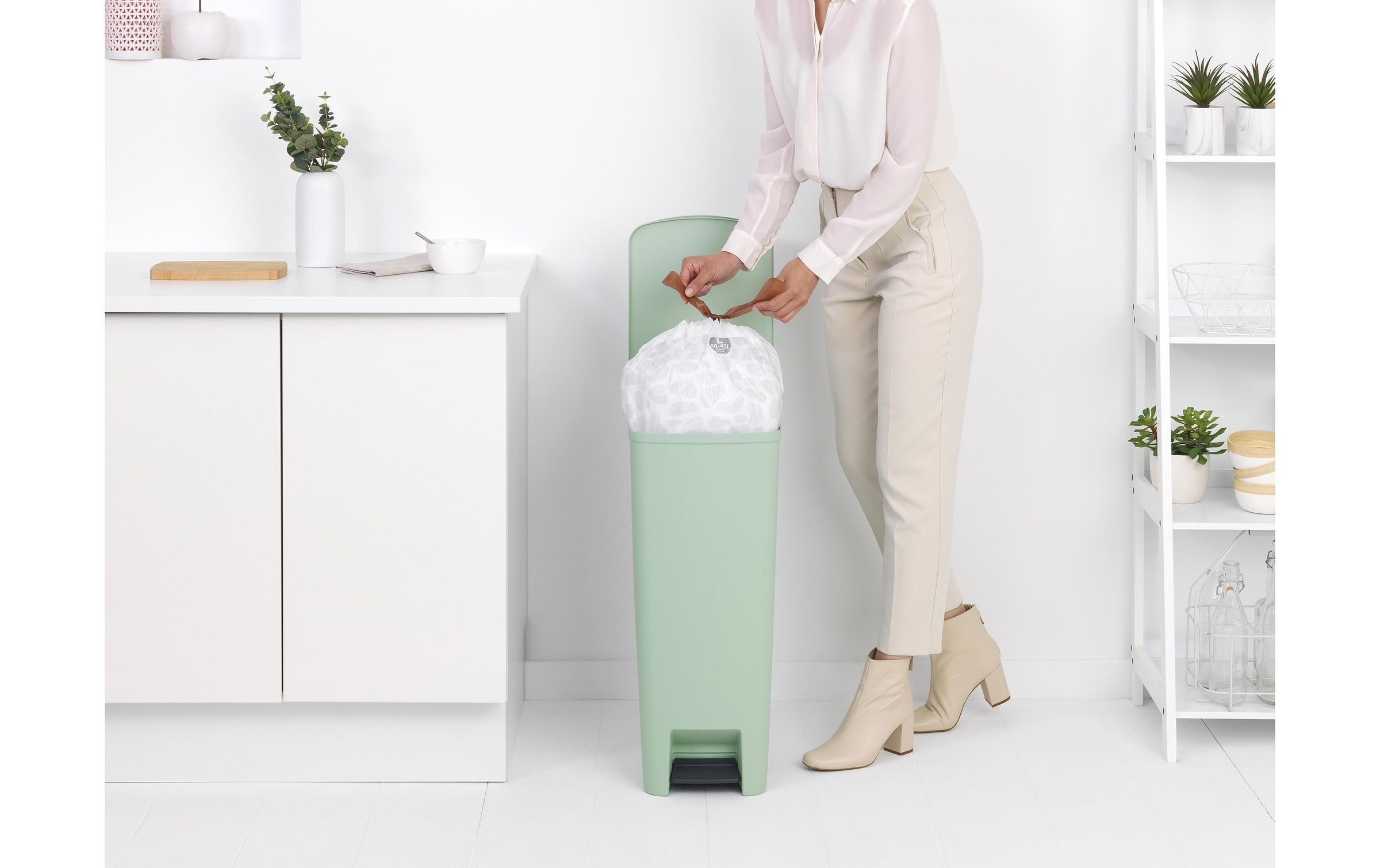Brabantia Mülleimer »StepUp 40 l, Hellgrün«, 1 Behälter