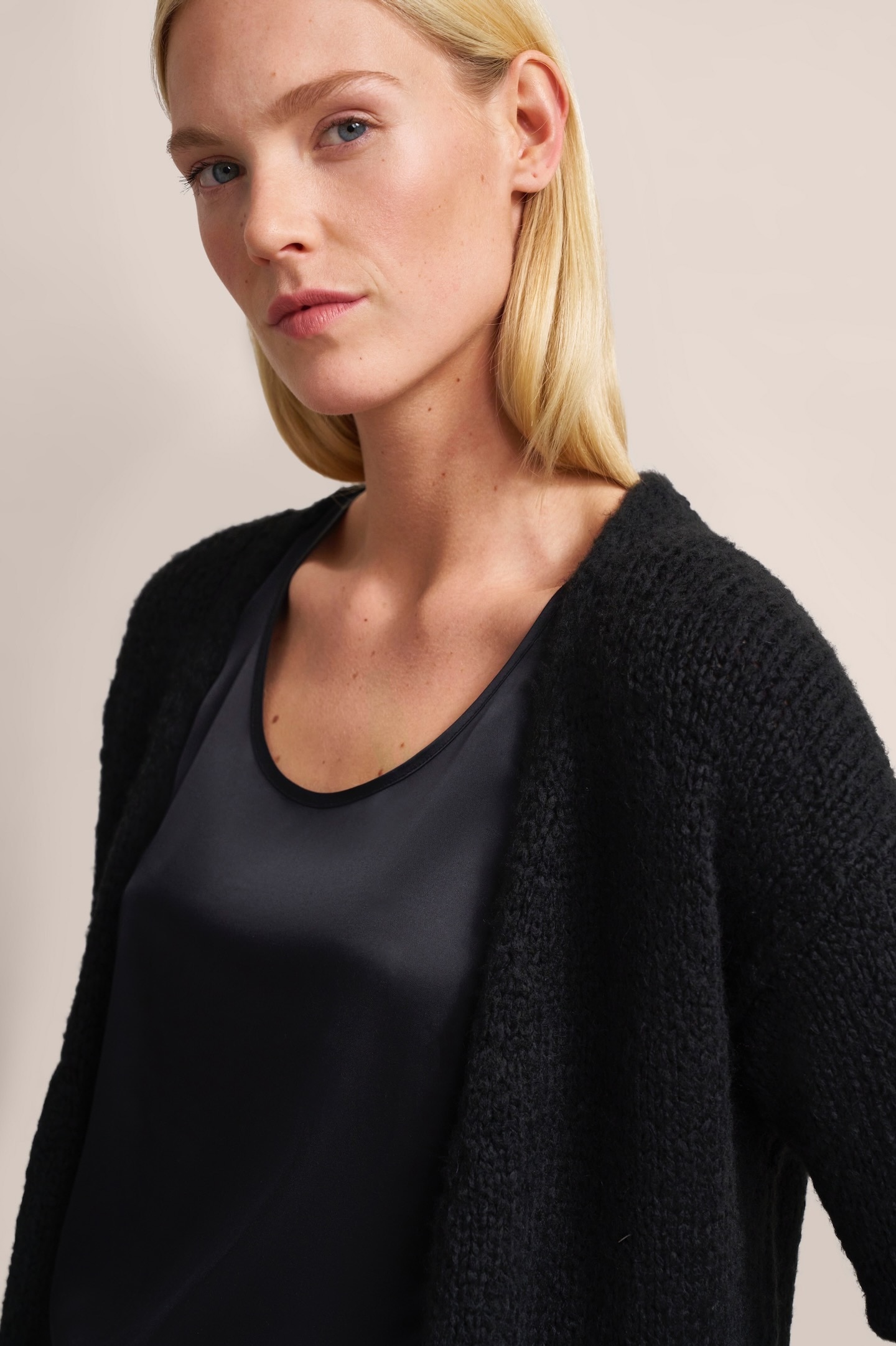 bugatti Strickjacke, mit breiten Rippenbündchen