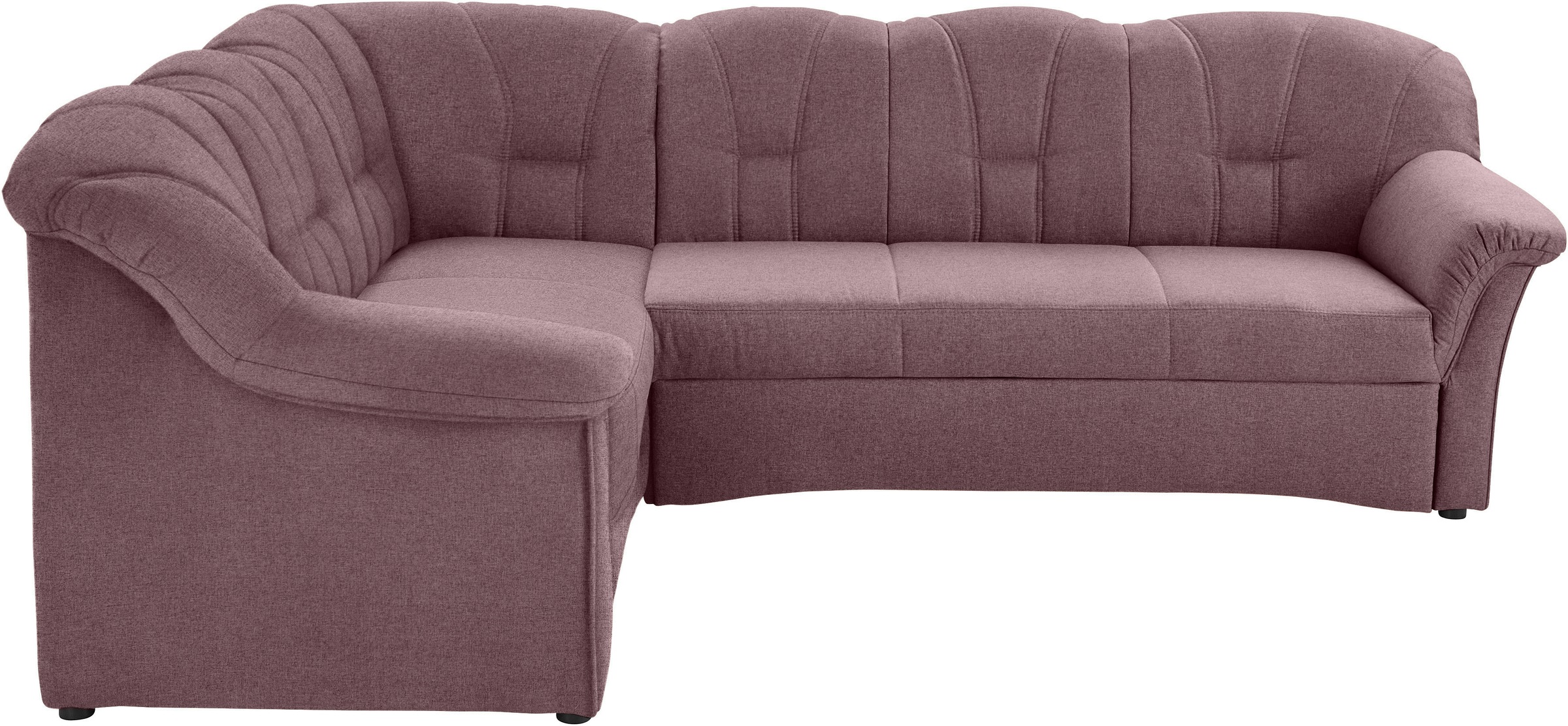 DOMO collection Ecksofa "Papenburg B/T/H: 242/190/84 cm L-Form" wahlweise mit Bettfunktion, Langer Schenkel links oder rechts