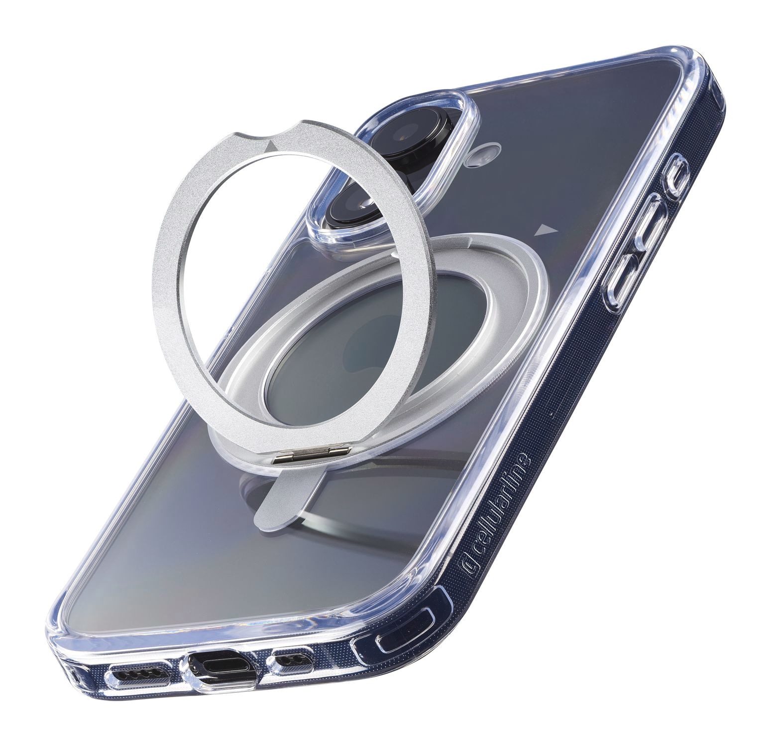 Cellularline Handyhülle »SPIN MAG MagSafe Case für Apple iPhone 16«, Backcover, Schutzhülle, Handyschutzhülle, Case, Schutzcase, stossfest