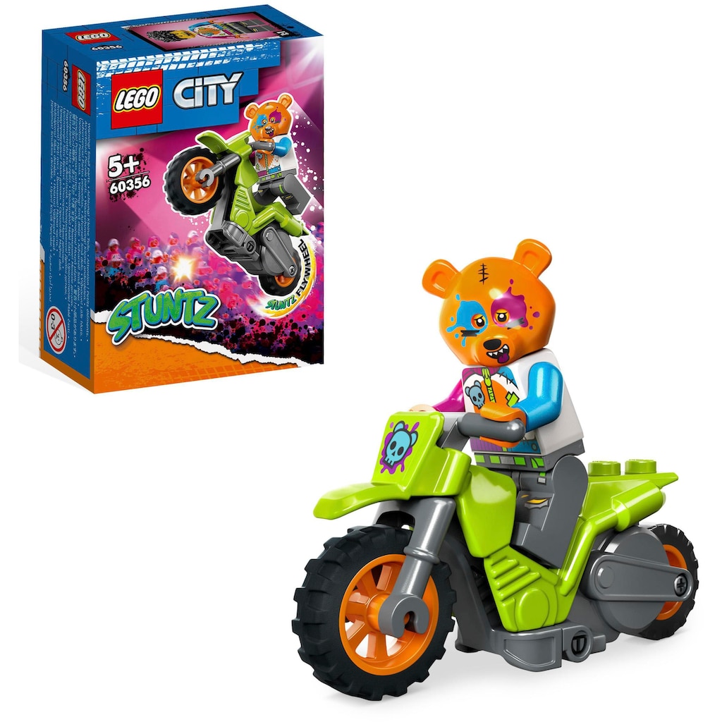 LEGO® Konstruktionsspielsteine »Bären-Stuntbike (60356), LEGO® City«, (10 St.)