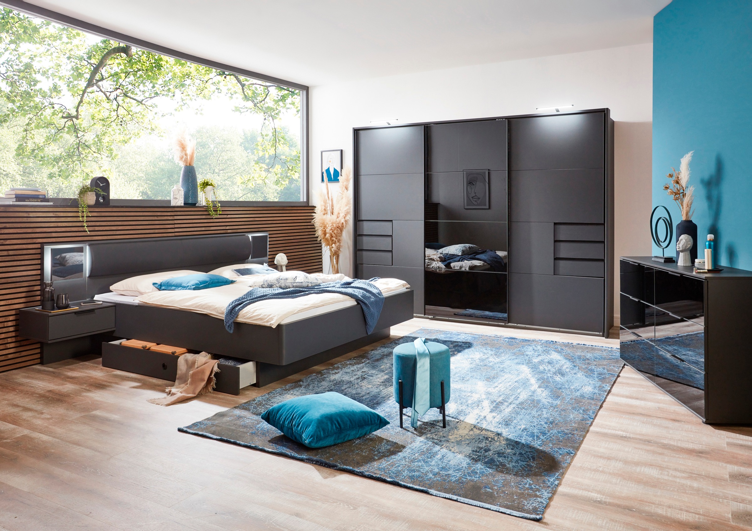 Wimex Kombikommode "Barcelona" mit Glaselementen auf den Türen