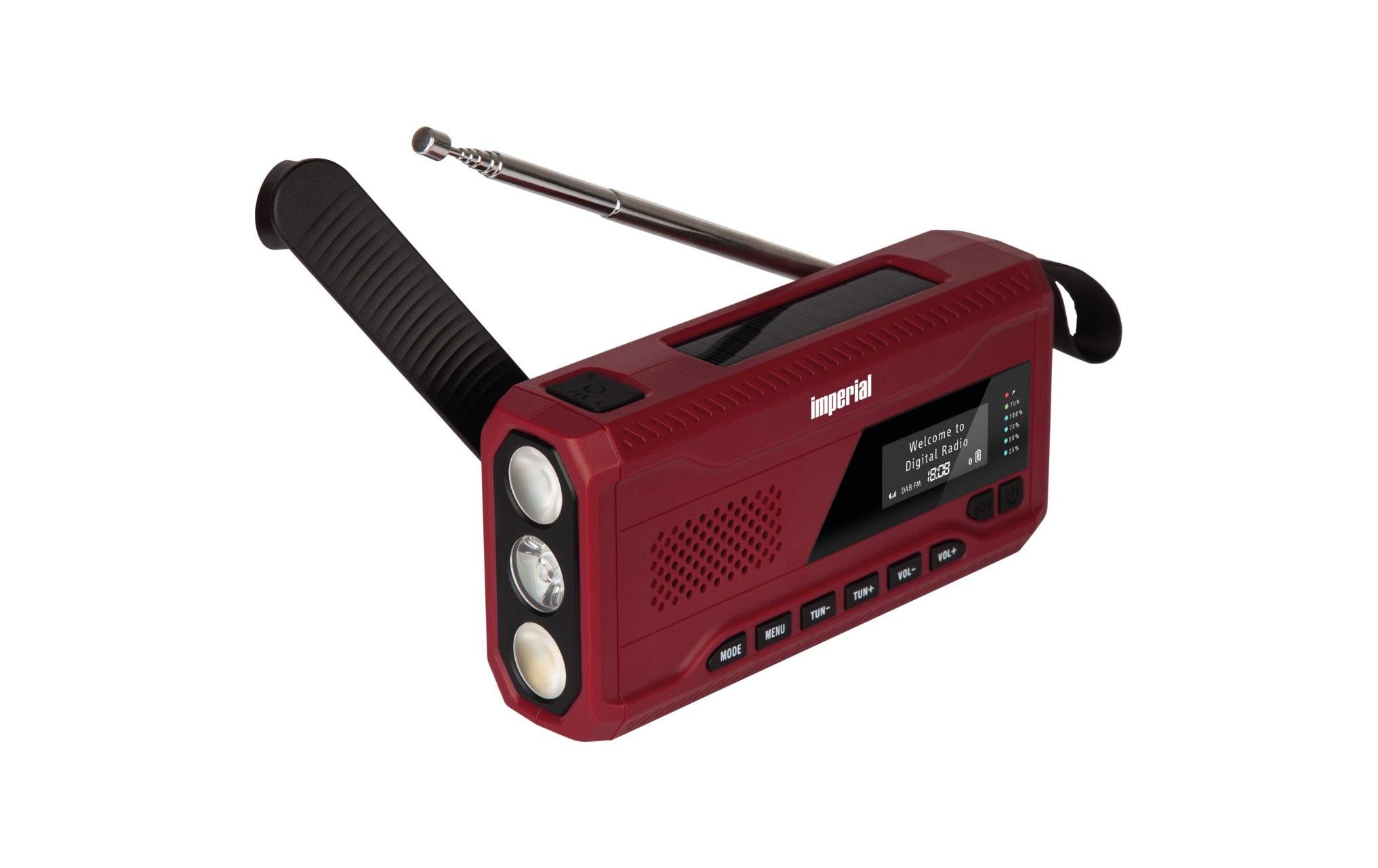 IMPERIAL Digitalradio (DAB+) »DABMAN OR 2 Neonrot«, (Digitalradio (DAB+)-FM-Tuner)