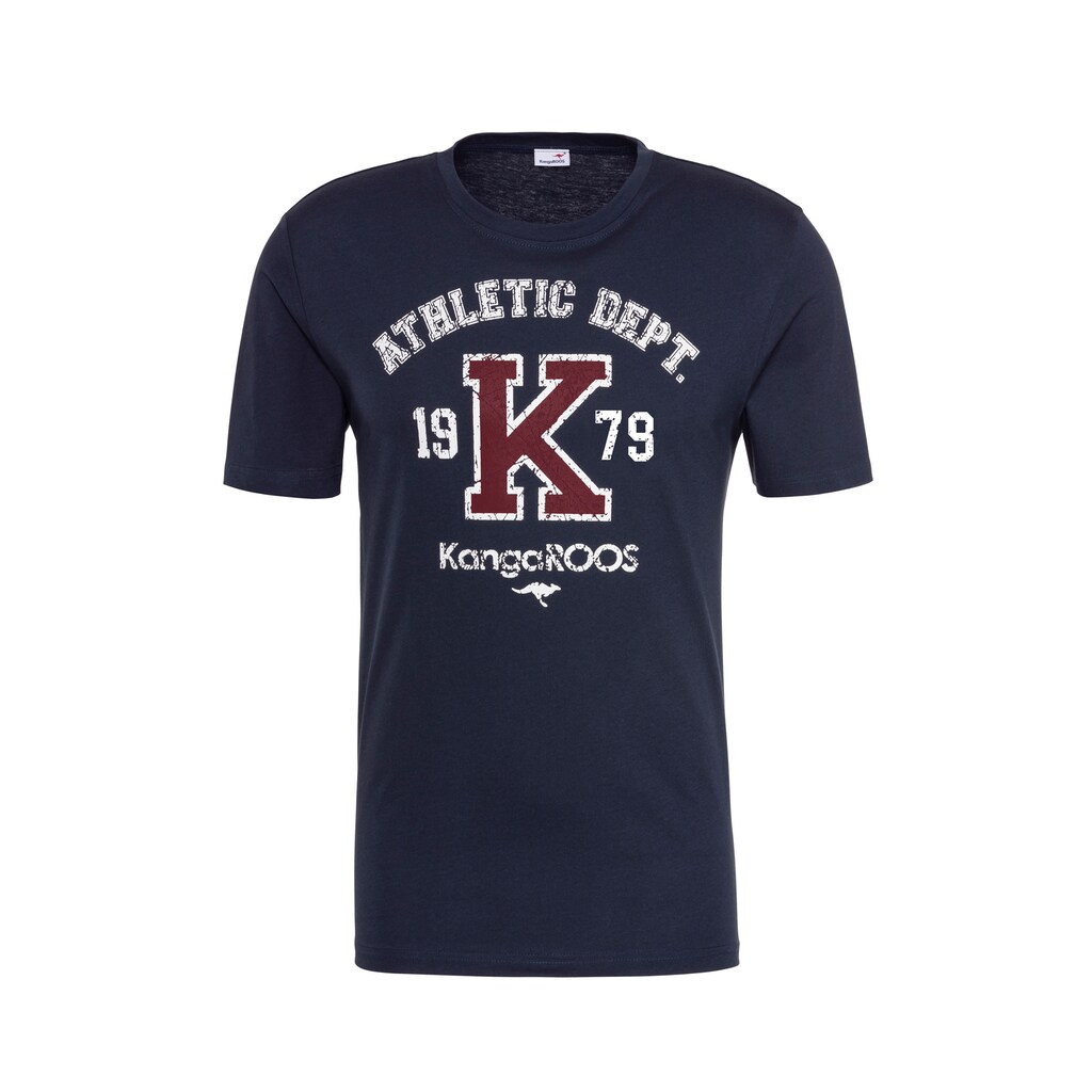 KangaROOS T-Shirt »Homewear«, mit grossem Druck vorn