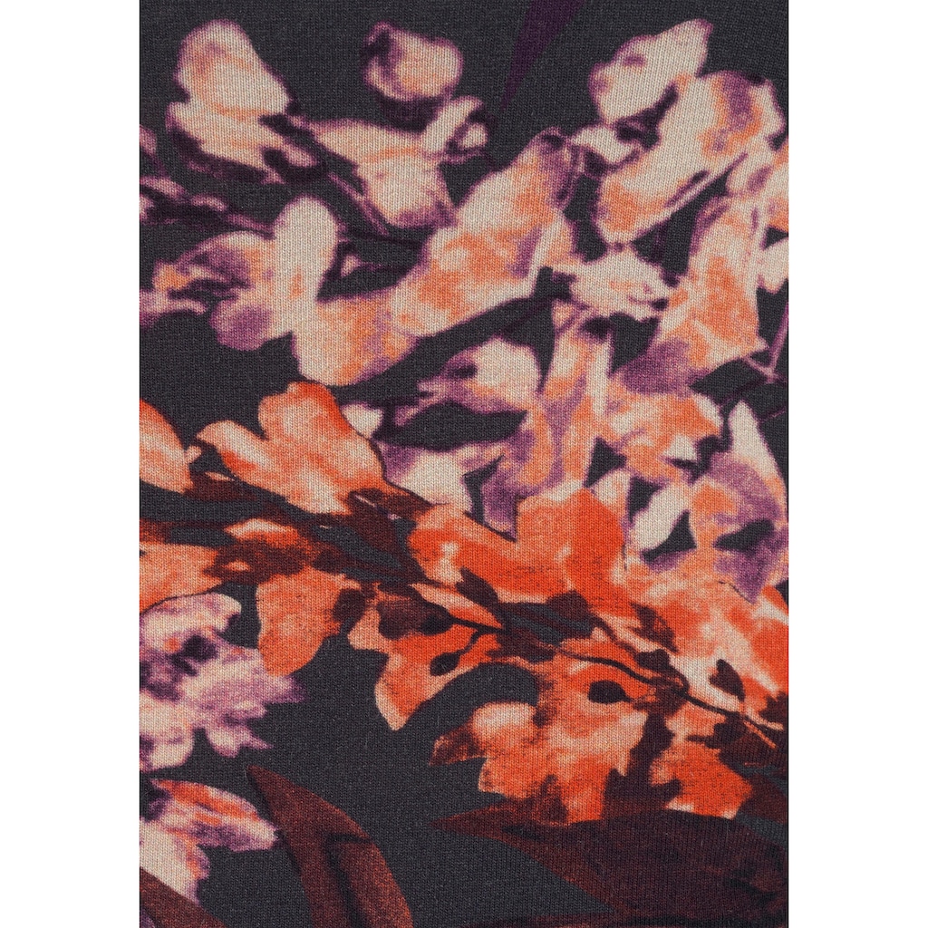 LASCANA Maxikleid, mit Floralprint und Taschen, sommerliches Bandeaukleid, Strandkleid