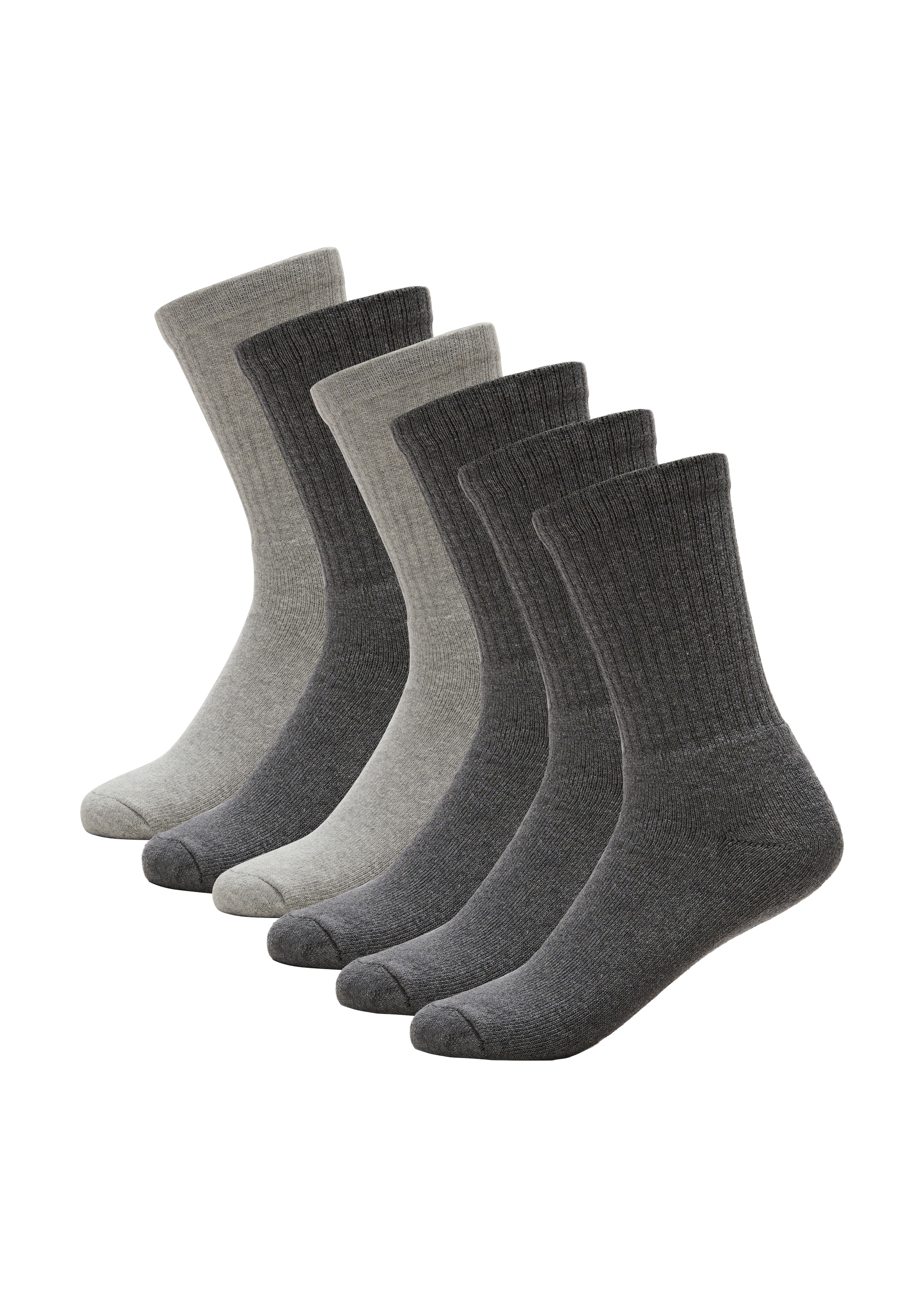 s.Oliver Sportsocken "essentials" 6 Stk. tlg. elastischer, druckfreier Bund