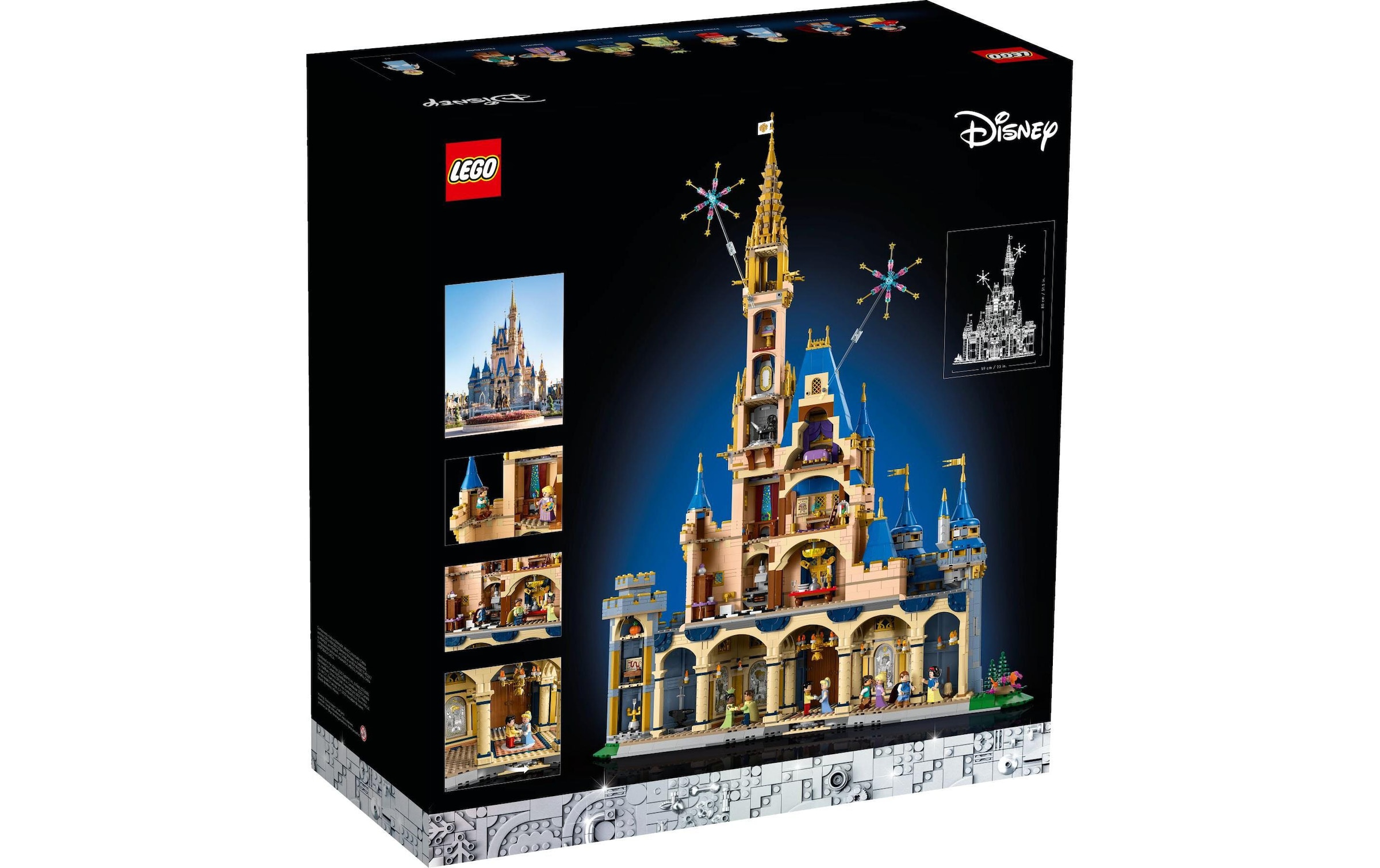 LEGO® Spielbausteine »Disney Schloss 43222«, (4837 St.)