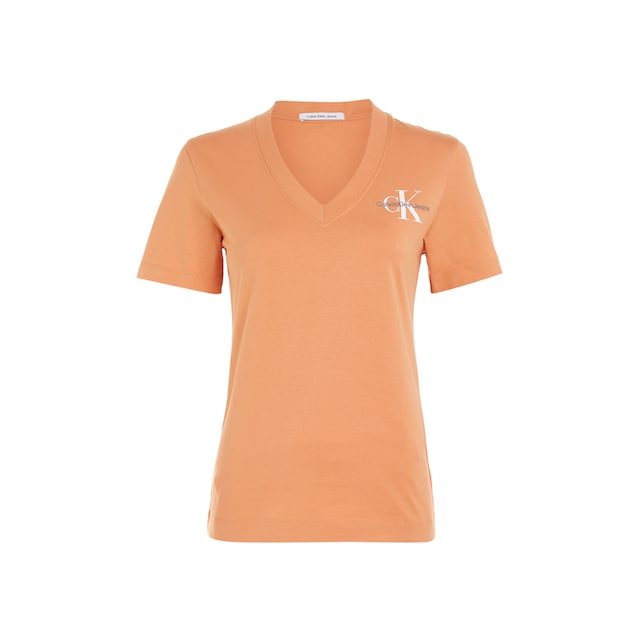 Calvin Klein Jeans V-Shirt »MONOLOGO SLIM V-NECK TEE«, mit Logodruck online  bestellen bei Jelmoli-Versand Schweiz