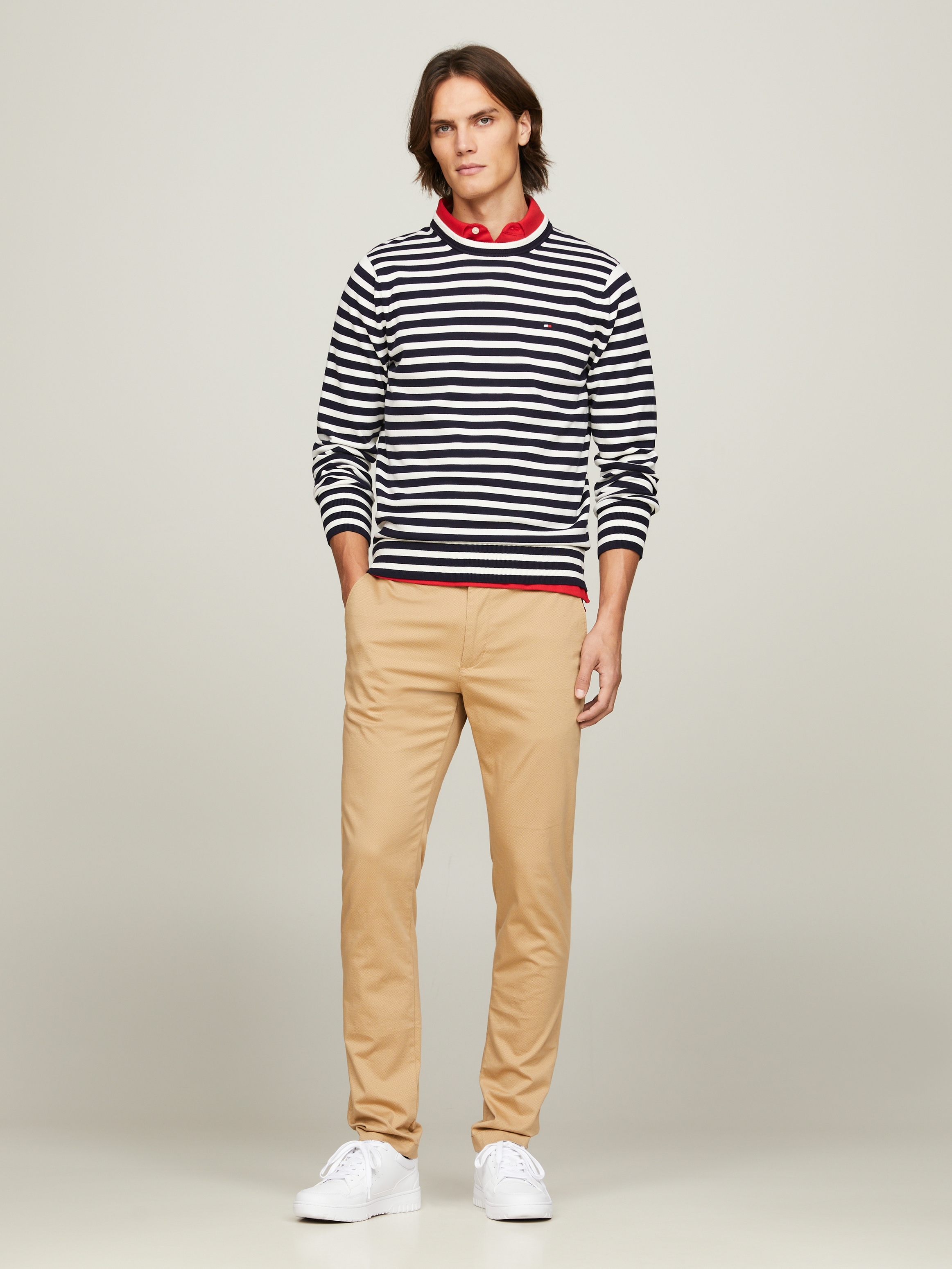 Tommy Hilfiger Rundhalspullover »1985 CREW NECK SWEATER«, von der Kollektion aus 1985 inspiriert