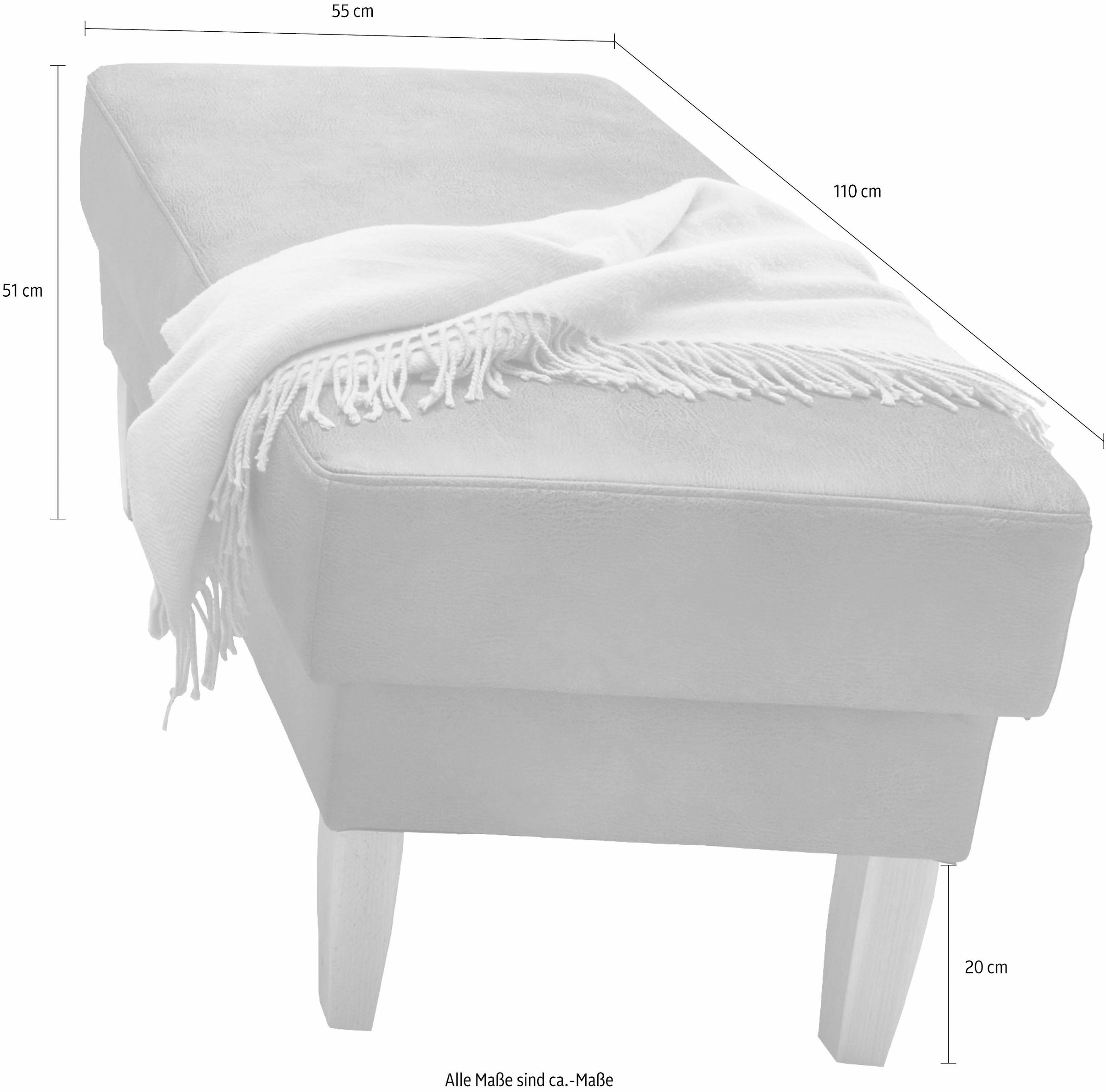 Home affaire Hocker »Scalea«, passendes Küchensofa verfügbar, in verschiedenen Stoffen und Farben