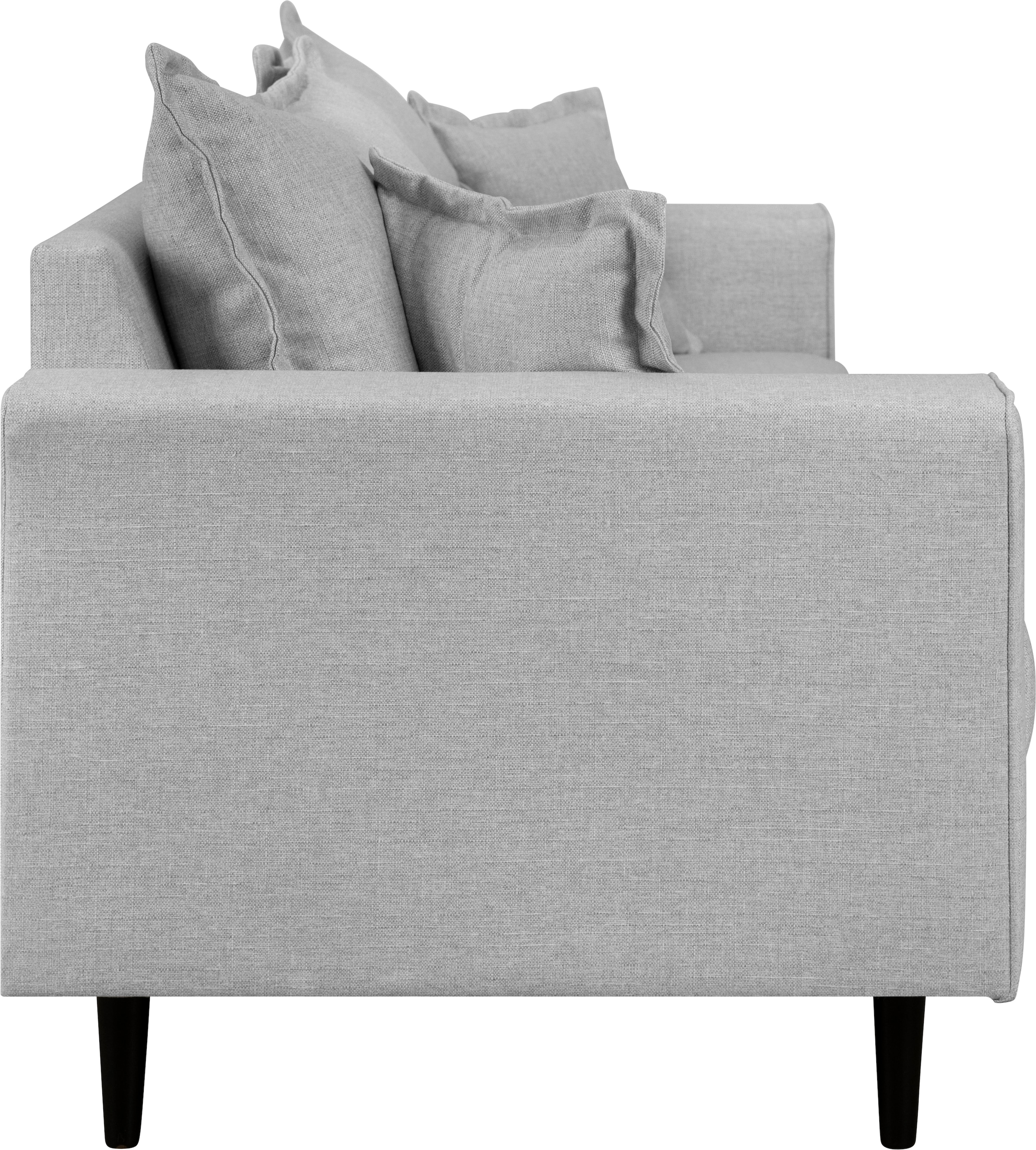 Home affaire 3-Sitzer »VEYRAS, hoher Sitzkomfort, Masse B/T/H: 212/84/76 cm«, mit Wellenunterfederung, incl. Rückenkissen und Zierkissen
