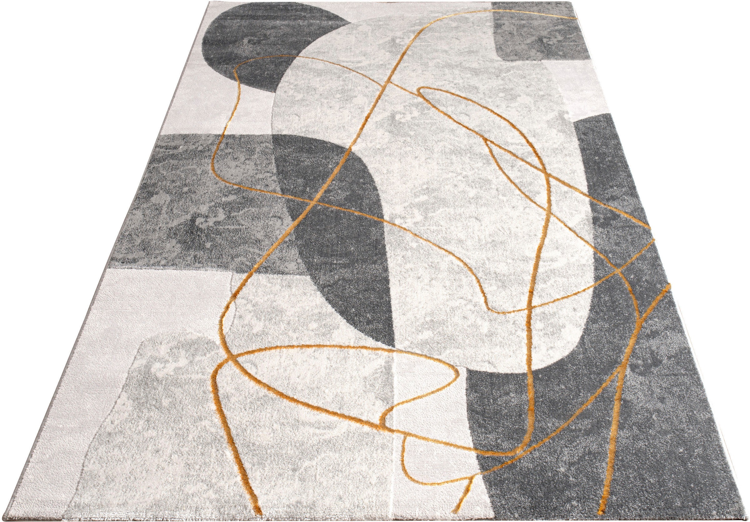 Tapis à poils courts Tuana 217 Gris Paco Home