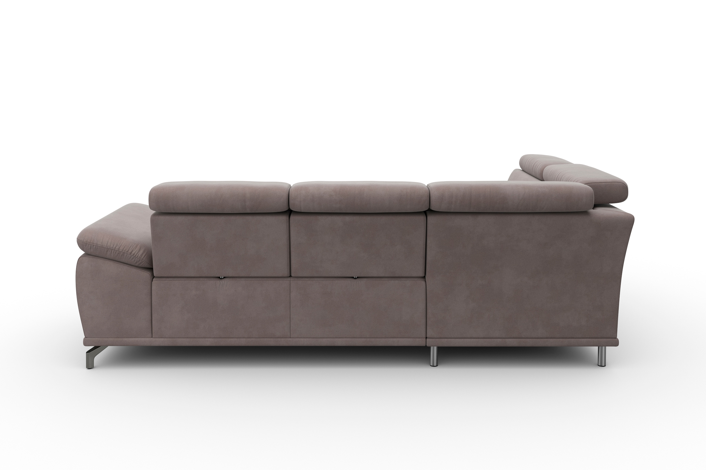 sit&more Ecksofa »Cabrio L-Form, mit Sitztiefenverstellung, Arm- und Kopfteilverstellung«, 3 Nierenkissen, Federkern, optional Bettfunktion und Stauraum