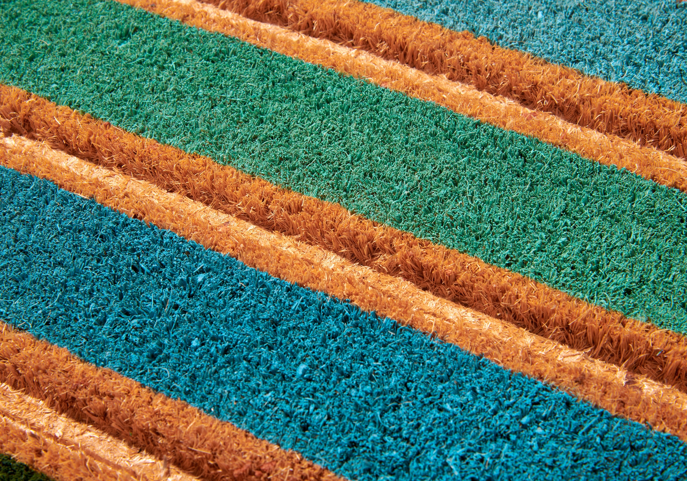 HANSE Home Fussmatte »Mix Mats Kokos Colorful Stripes, Türmatte«, rechteckig, 15 mm Höhe, Strapazierfähig, pflegeleicht, robust, wetterfest, UV-beständig