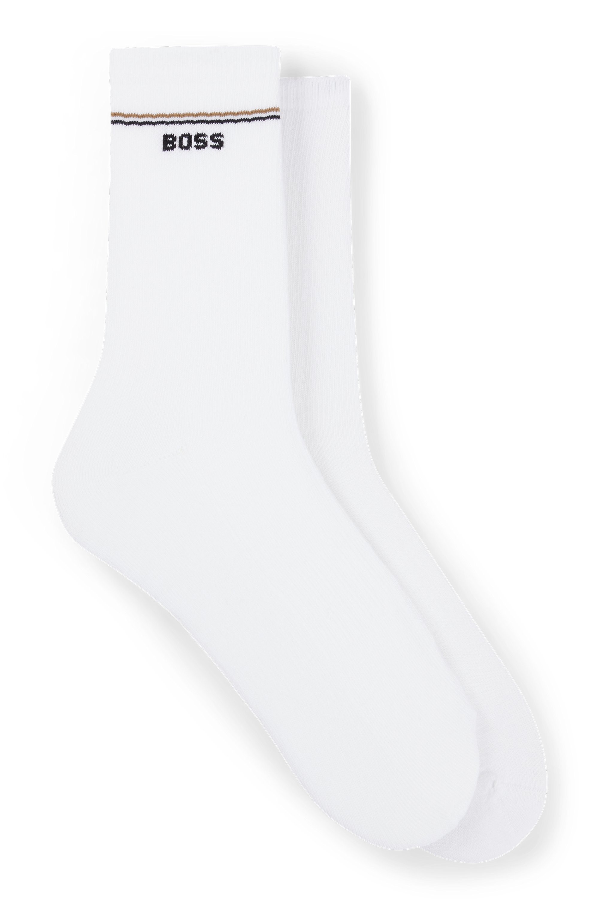 BOSS Socken »2P QS Iconic CC W« Packung, 2er, 2 Stk. tlg. mit BOSS-Logoschriftzug