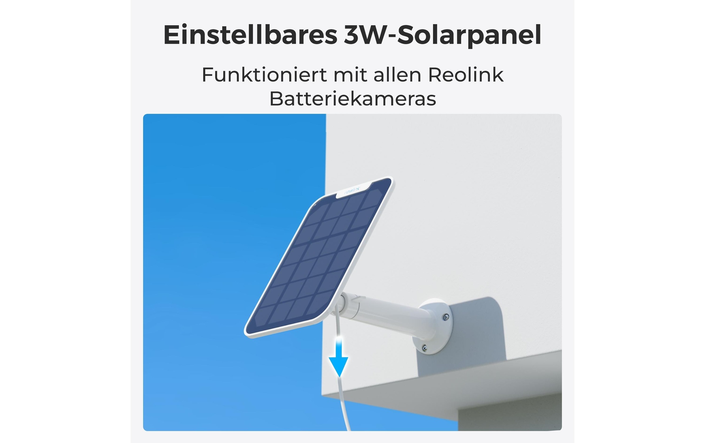 Reolink Überwachungskamera »B430 Schwarz, inkl, Solarpanel«, Aussenbereich
