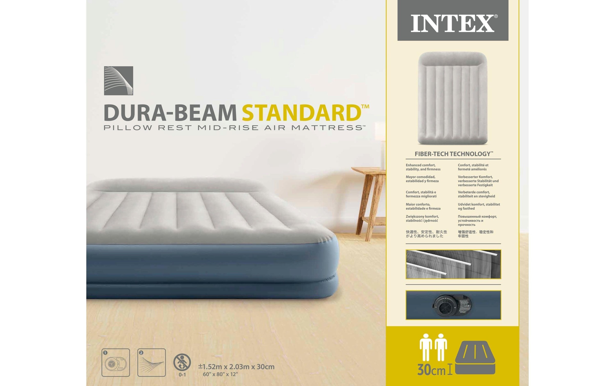 Intex Luftbett »Standard Pillow Rest MidRise«