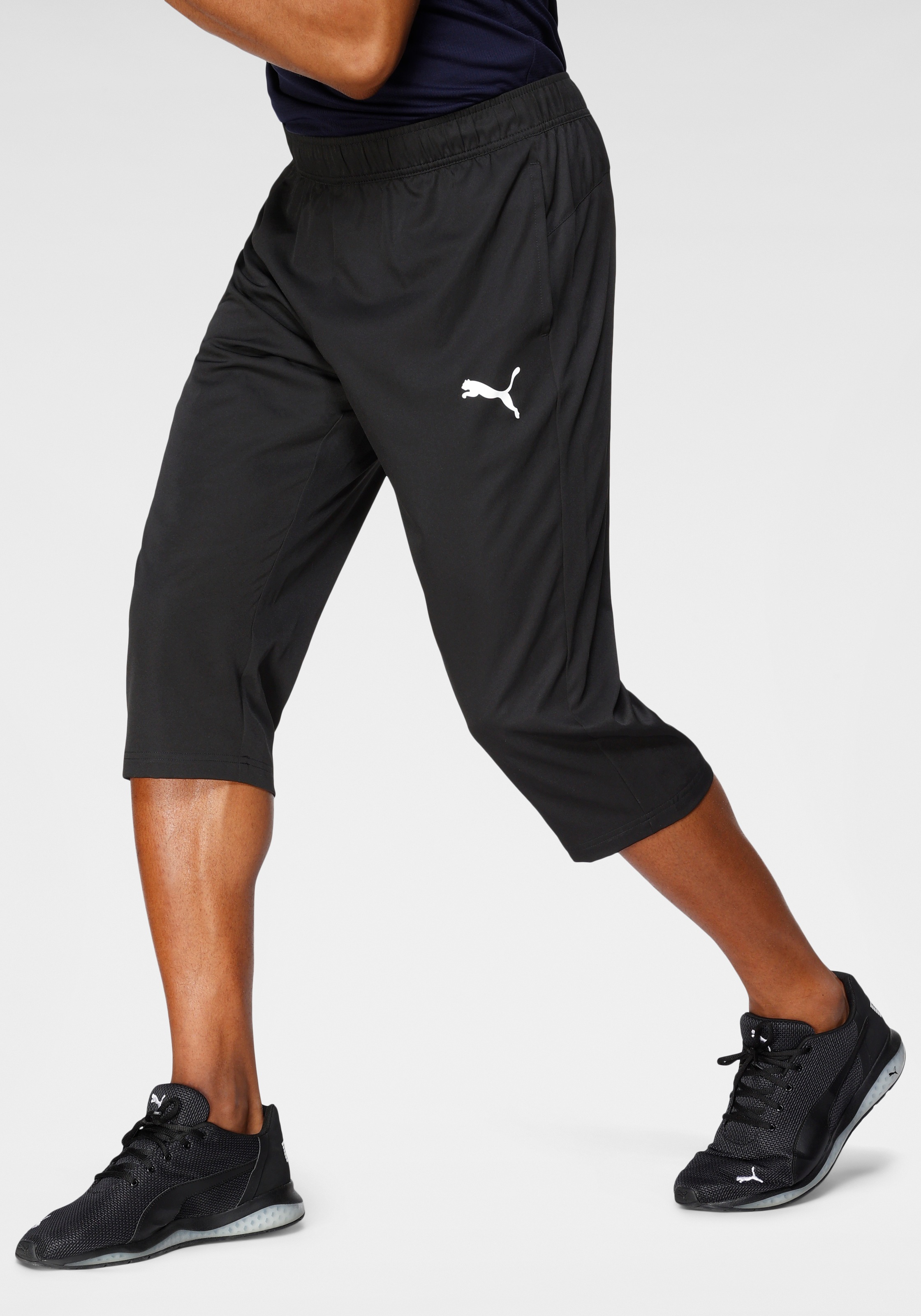 PUMA Trainingshose »ACTIVE WOVEN 3/4 PANTS« mit Nahttaschen, atmungsaktives Material, reguläre Passform