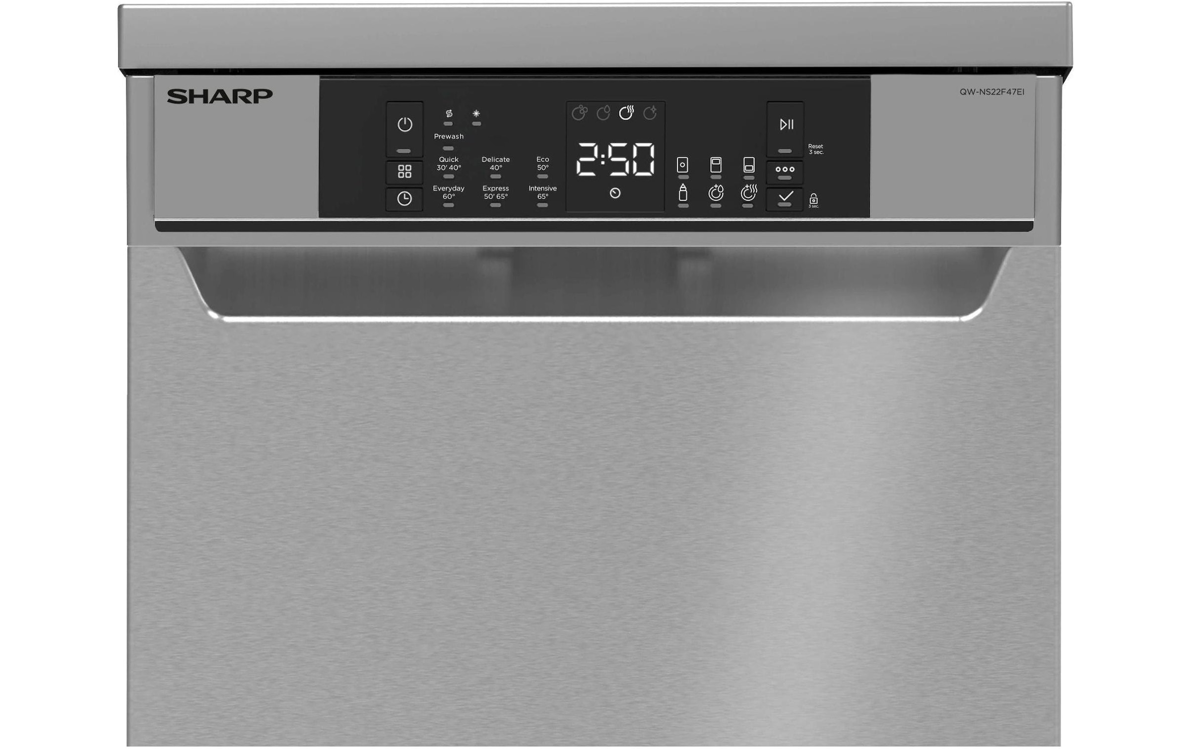 Sharp Standgeschirrspüler »QW-NS22F47EI-CH«, 10 Massgedecke