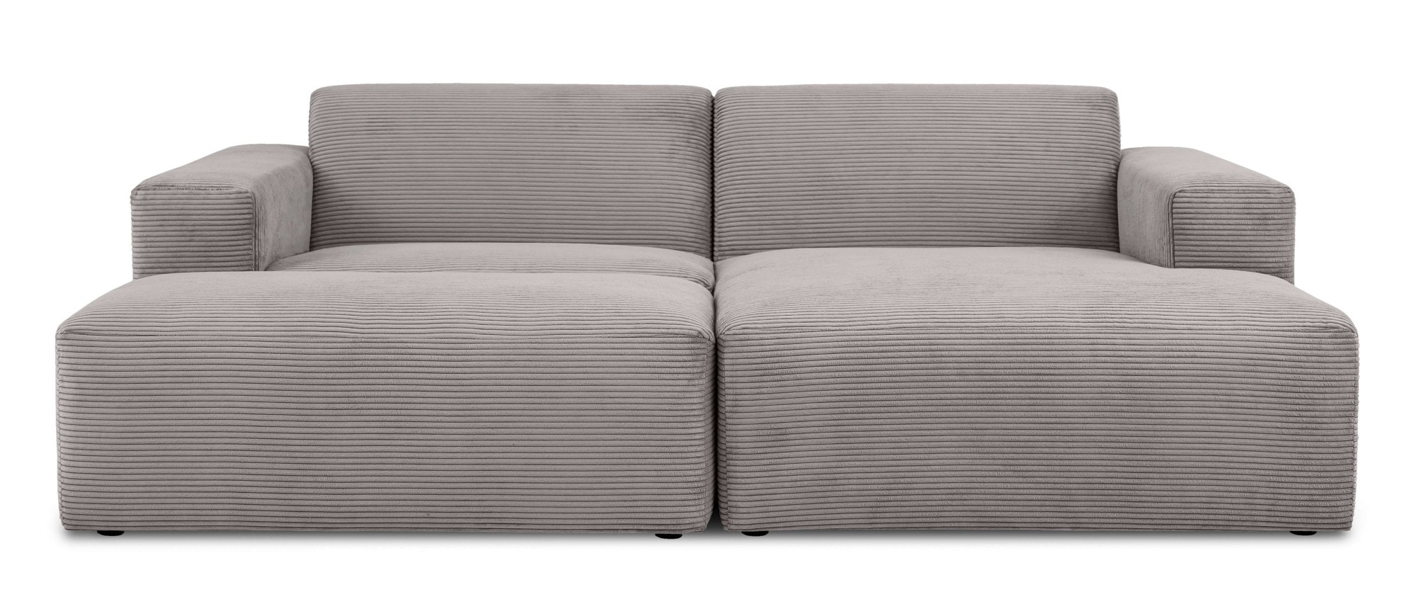 INOSIGN Ecksofa »Koa,228cm, L-Form, Modulsofa, Webstoff, Cord, Struktur«, Designsofa, Set, Hocker inklusive, weicher Lounge-Sitzkomfort