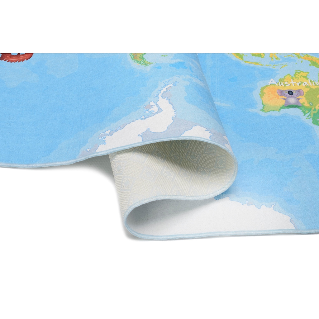 Böing Carpet Kinderteppich »Weltkarte«, rechteckig