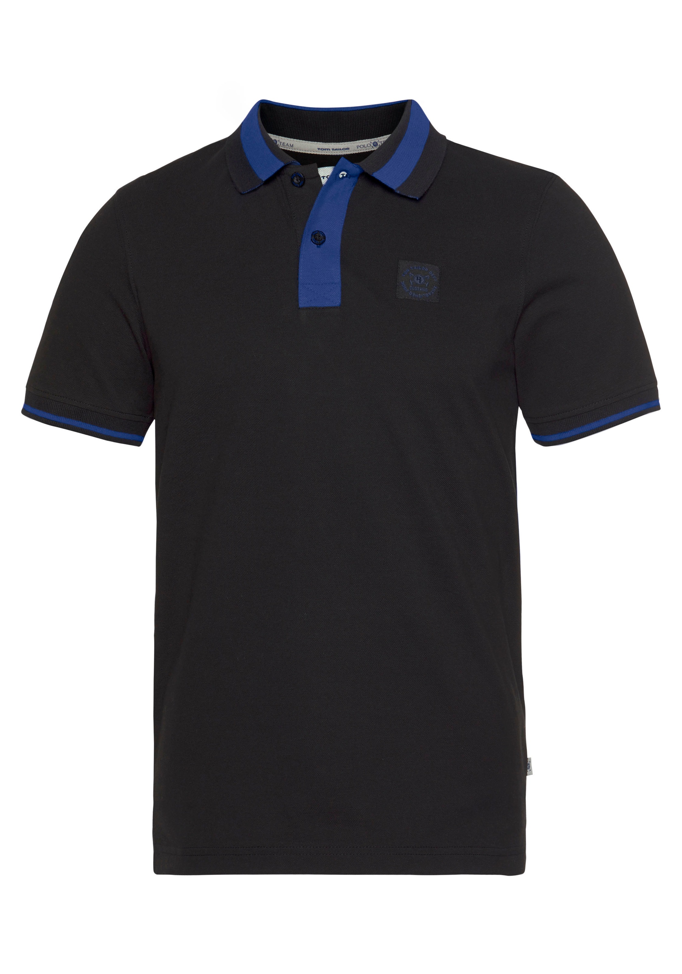 TOM TAILOR Polo Team Poloshirt, mit kontrastfarbenen Details